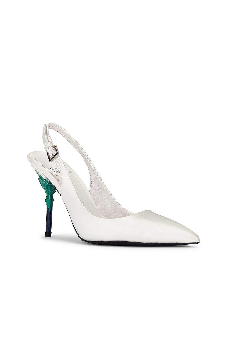 Jeffrey Campbell Floretta Heel in White Satin