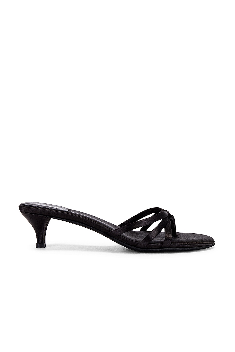 Jeffrey Campbell Doretta Sandal in Black Satin | REVOLVE