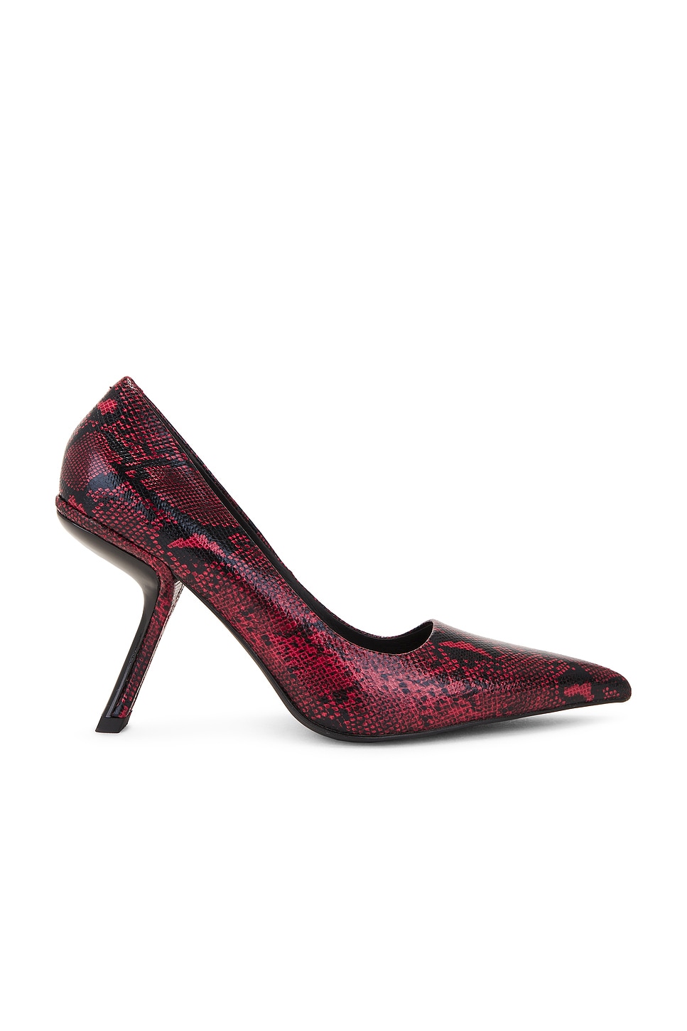 Jeffrey Campbell Sling It2 Pump in Black Red Snake REVOLVE