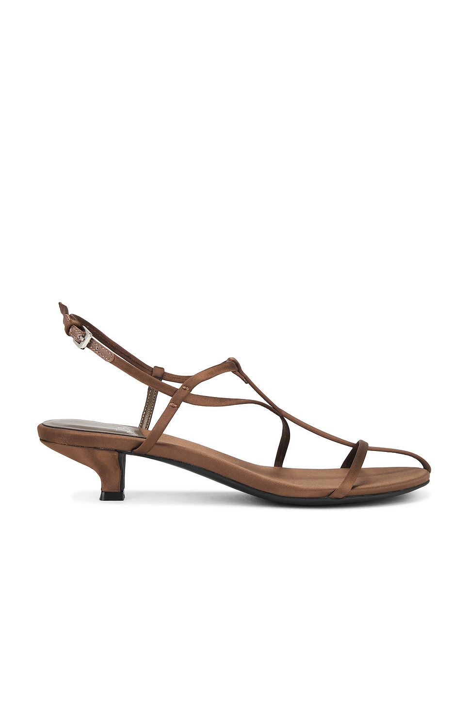 Jeffrey Campbell Trawl-MD Sandal in Espresso Satin | REVOLVE