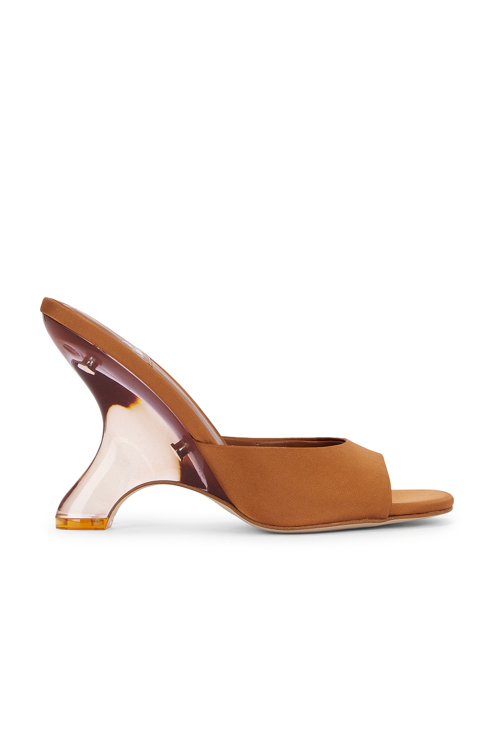 Jeffrey Campbell Mew-2 Mule in Tan Satin Combo | REVOLVE