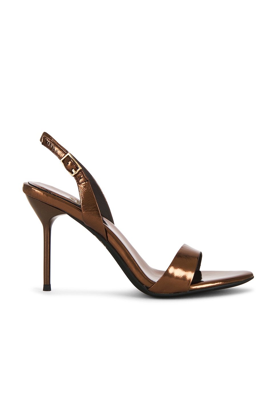 jeffrey campbell go getter satin slingback dress sandals GO-GETTER Bronze Metallic / 8