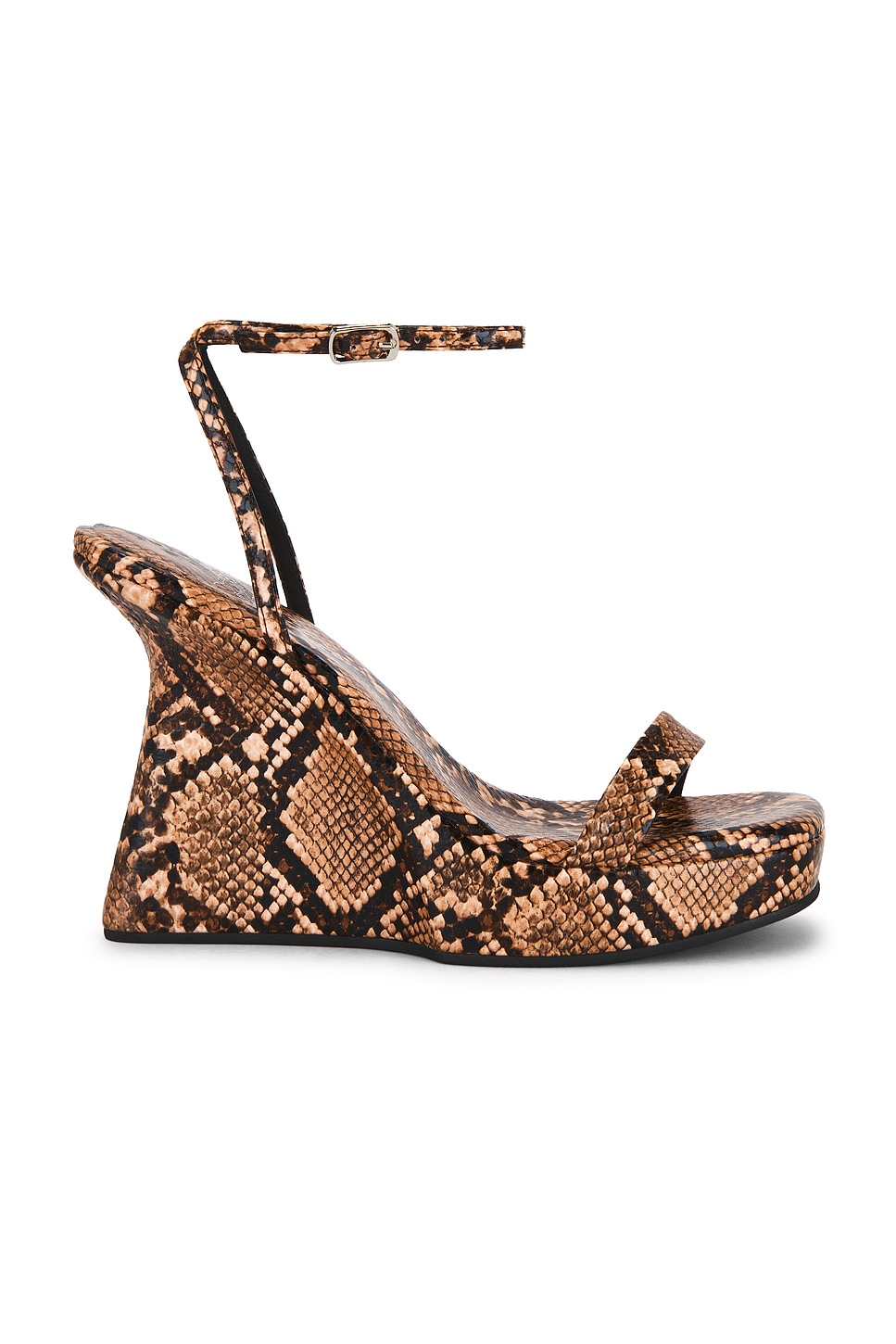 Jeffrey Campbell Flaunting 2 Sandal in Brown Multi Python | REVOLVE