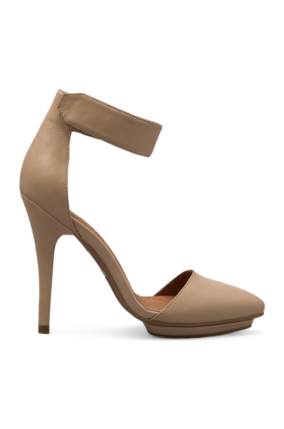 Jeffrey Campbell Solitaire Heel en Beige Leather