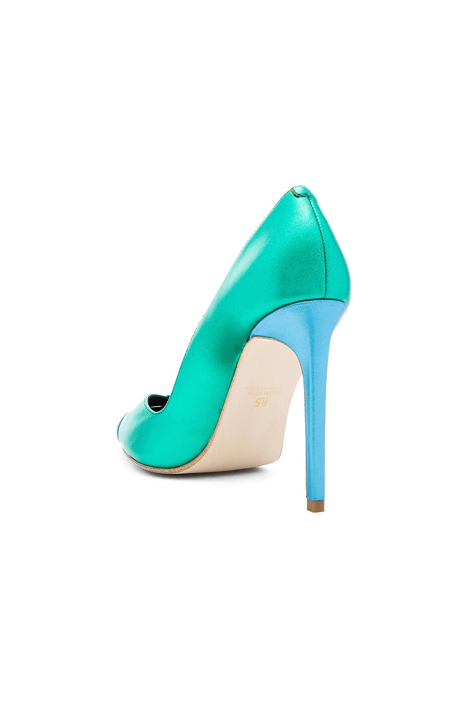 Jeffrey Campbell Verge Heels in Green Blue Metallic Combo REVOLVE