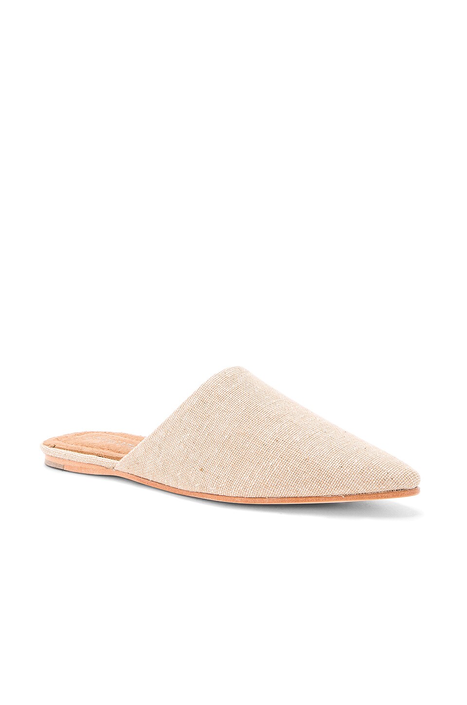 Jeffrey Campbell Doshi Slides in Natural Linen