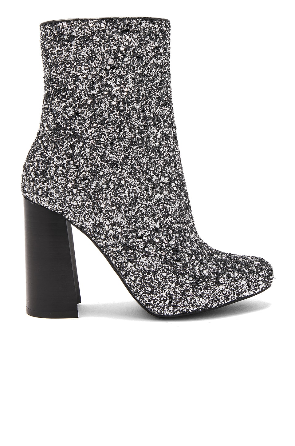 Jeffrey Campbell Stratford 3 Booties in Pewter Glitter | REVOLVE