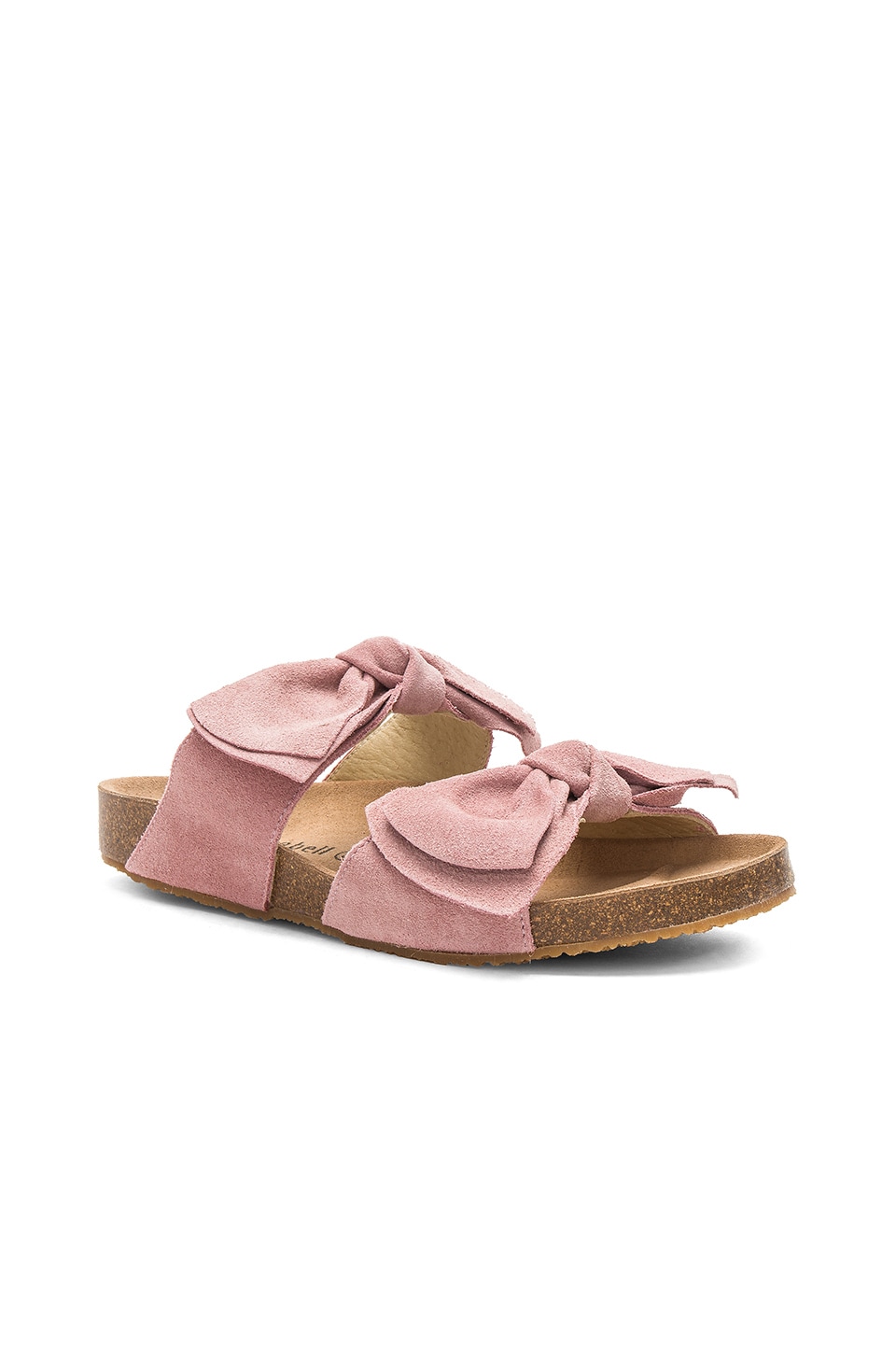 Jeffrey Campbell Lanai Slide in Blush Suede