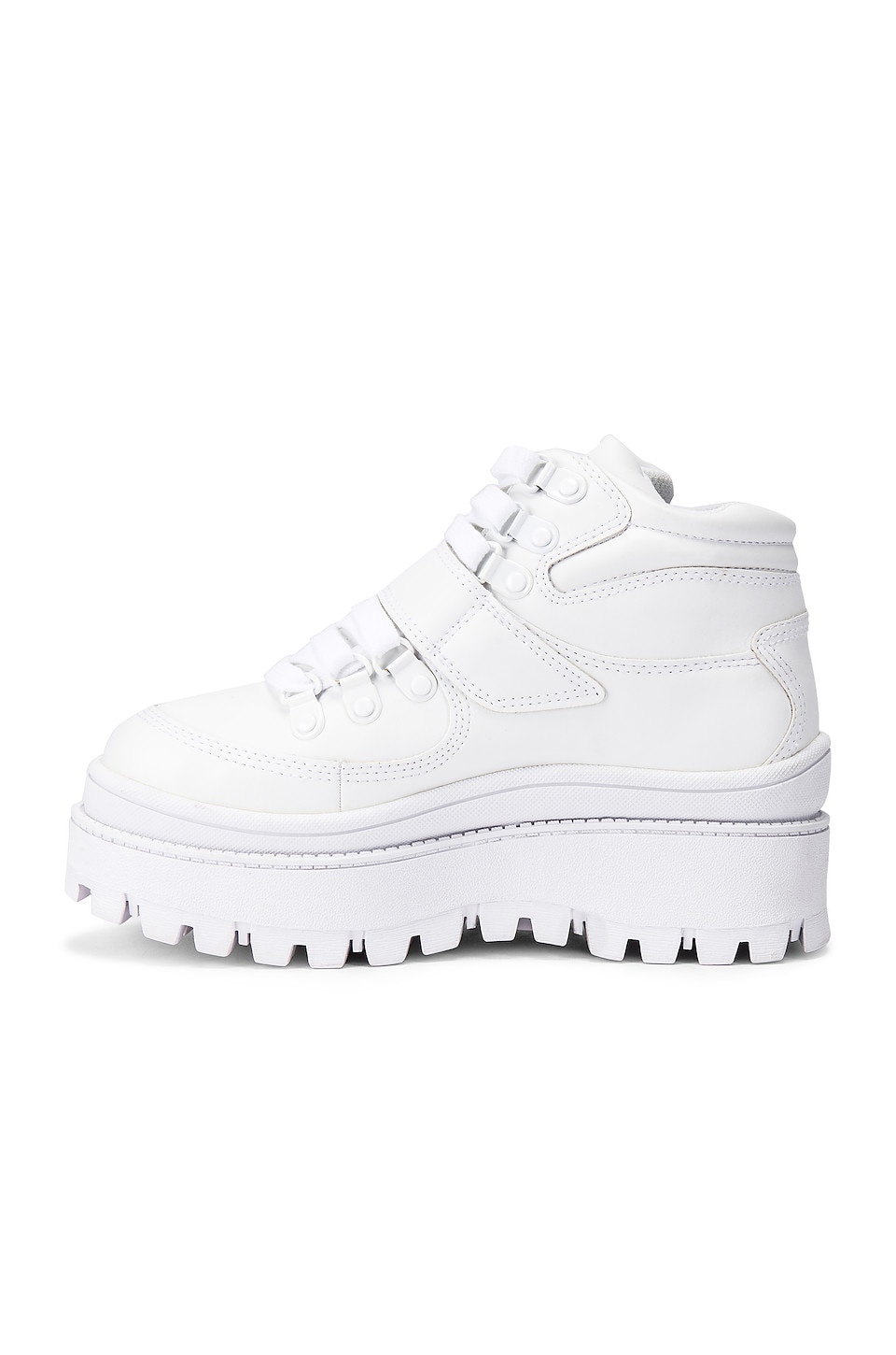 Jeffrey Campbell Top Peak Hiking Boot in White | REVOLVE