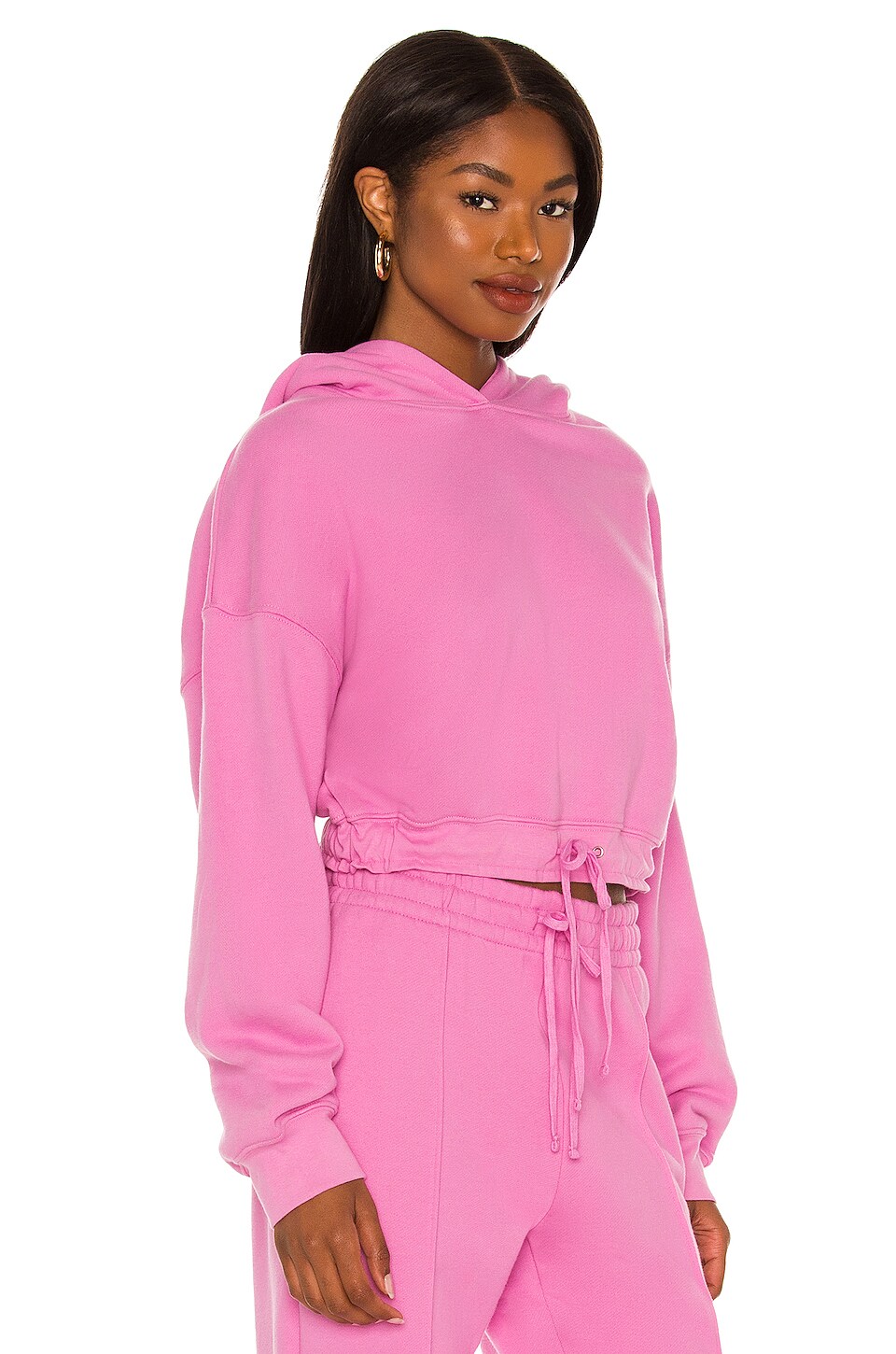 JONATHAN SIMKHAI STANDARD Annie Organic Terry Oversized Sweatshirt in Orchid
