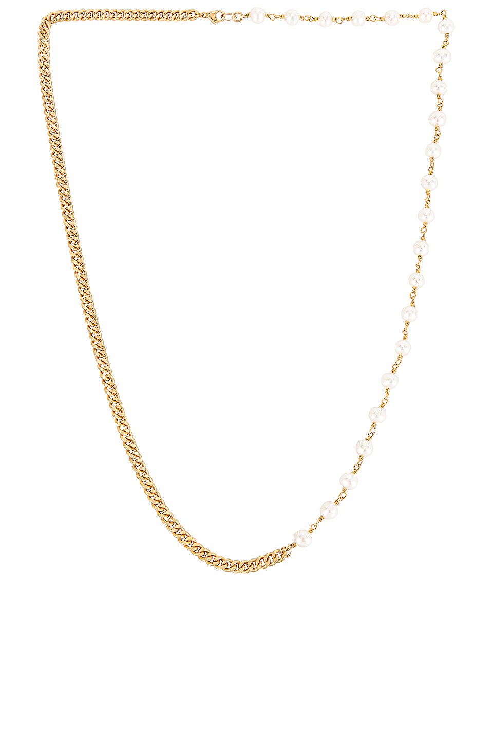 Joy Dravecky Jewelry Savanah Pearl Necklace in Gold | REVOLVE