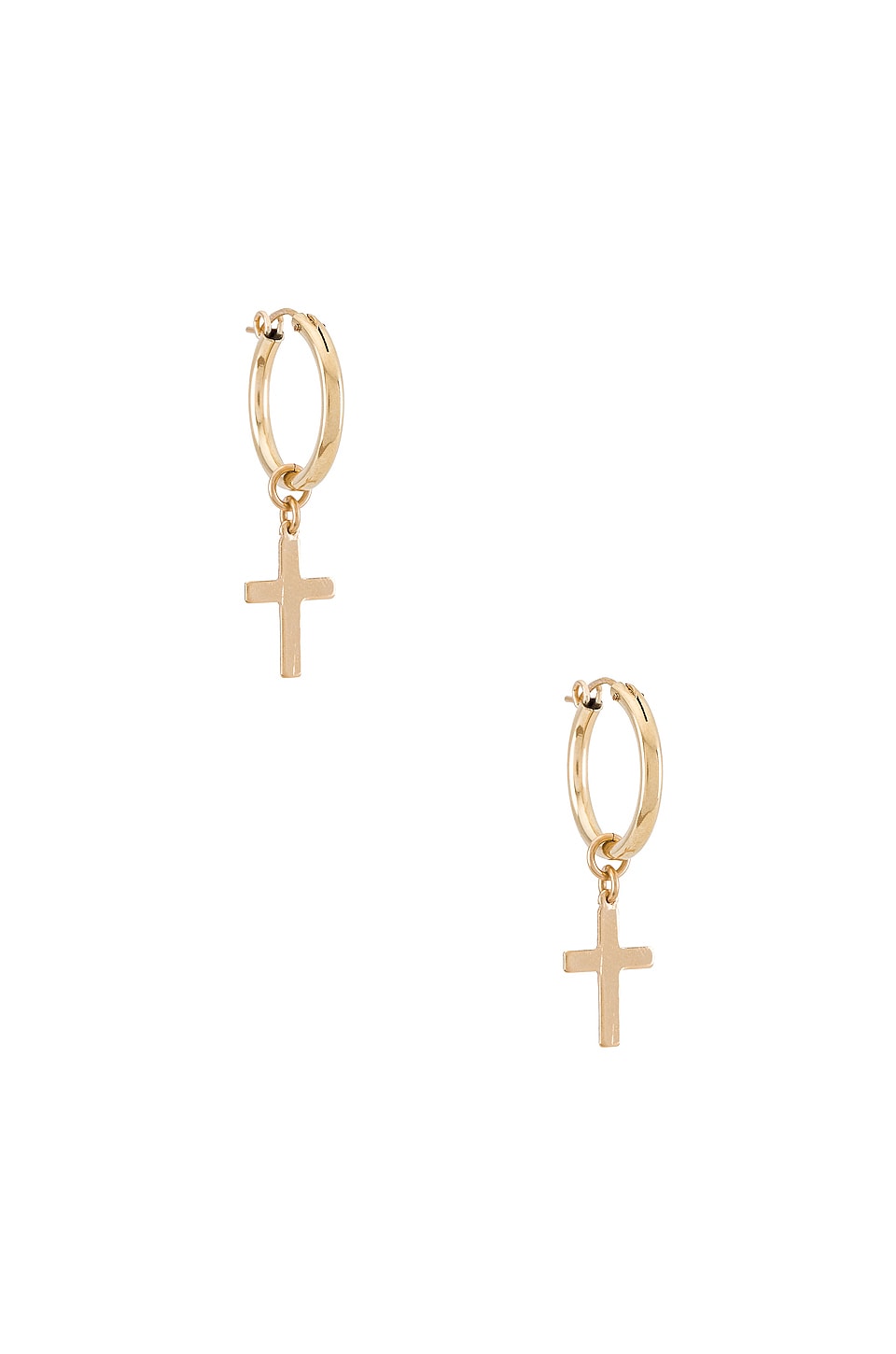 Joy Dravecky Jewelry Luxe Mini Hoops in Gold | REVOLVE