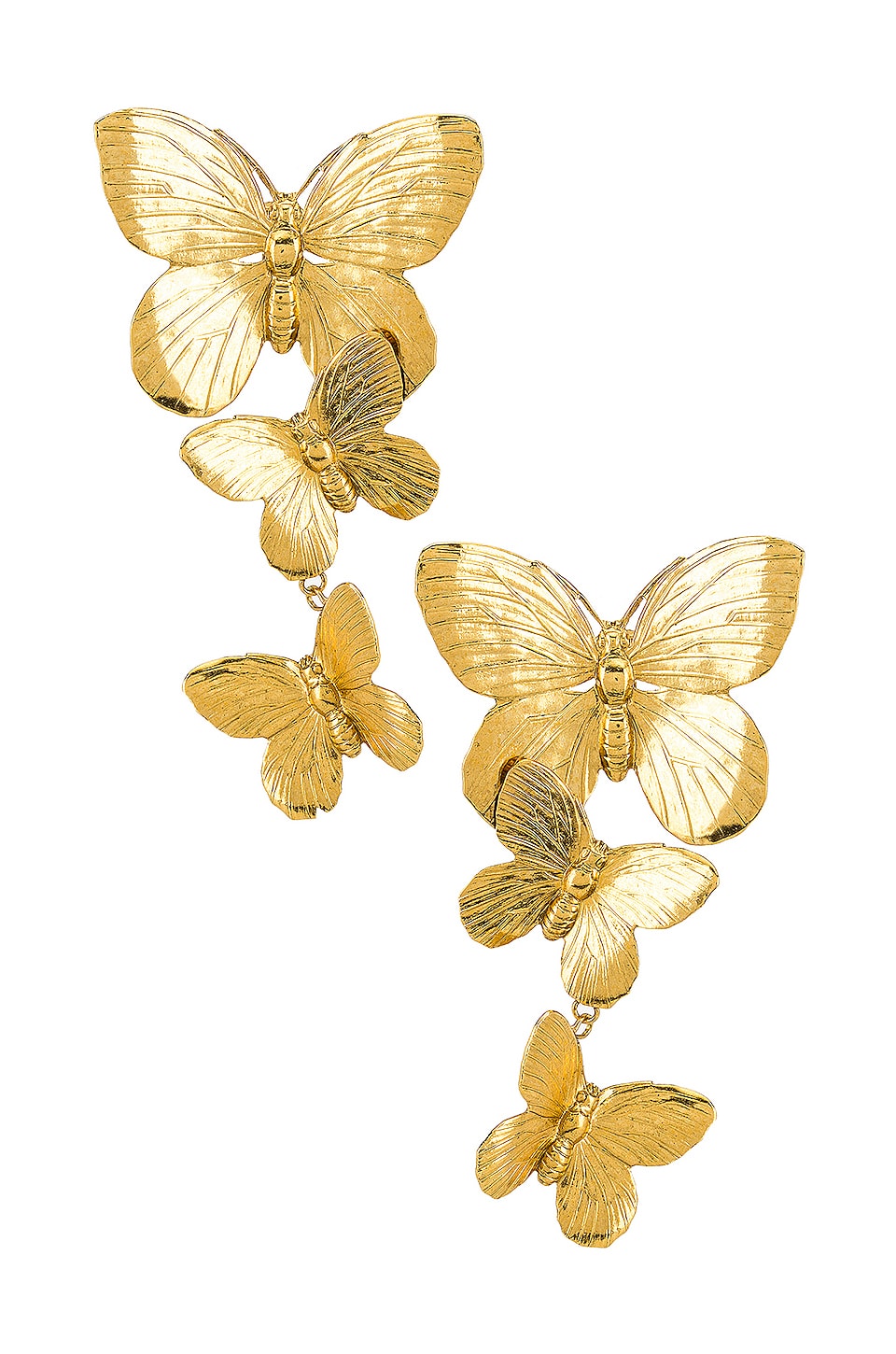 Shop Jennifer Behr Alessandra Earrings In Metallic Gold