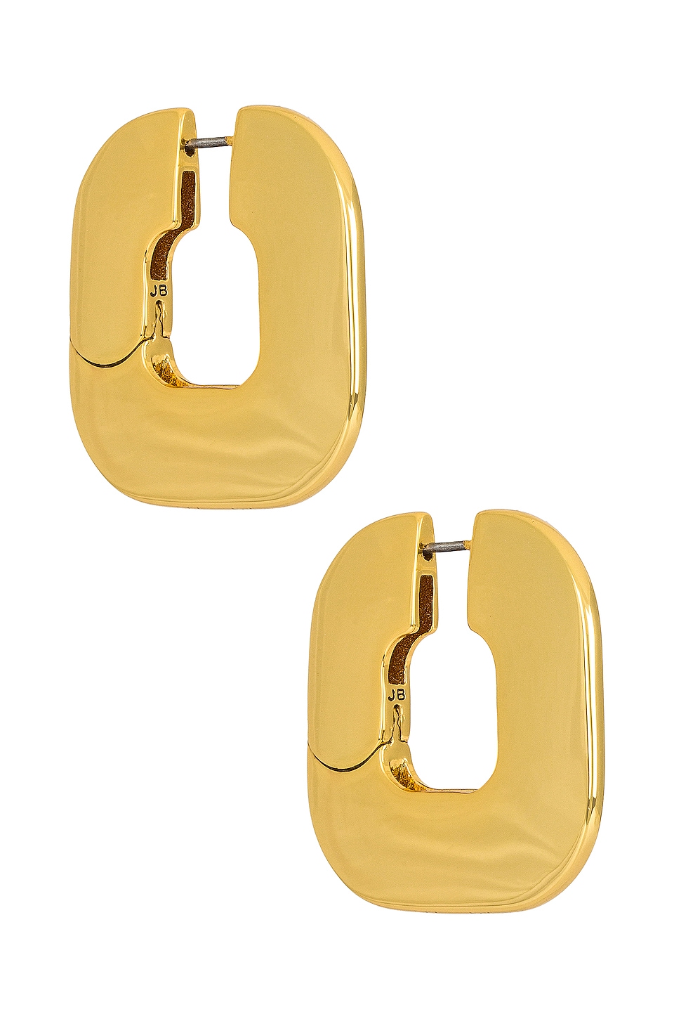 Image 1 of Disc Hoops in Gold