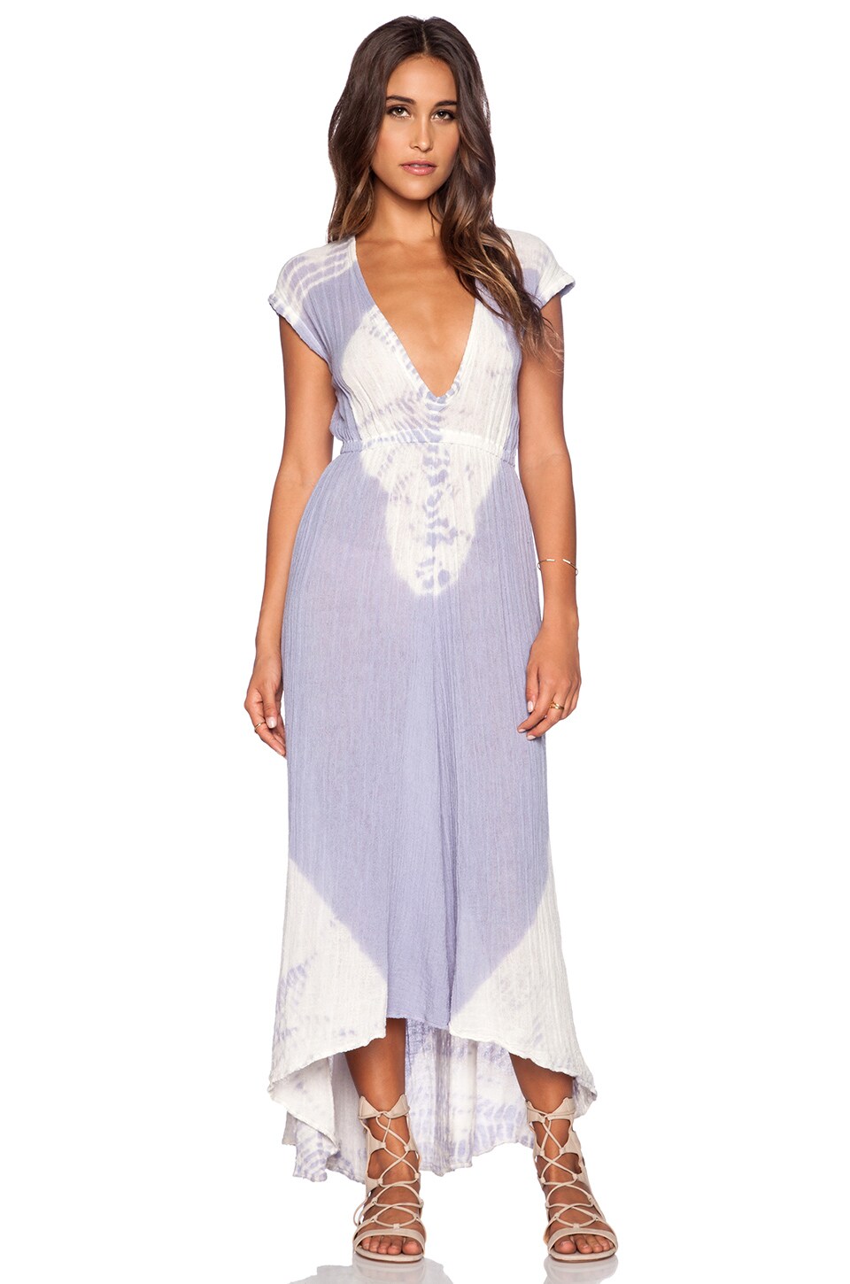 Jen's Pirate Booty Paloma Maxi Dress in Cement & Natural