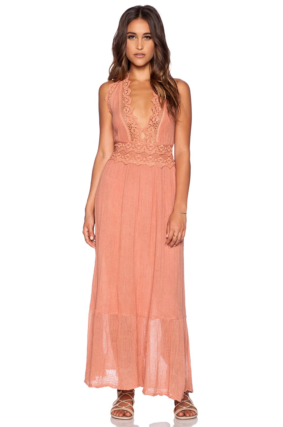 Jen's Pirate Booty El Corazon Maxi Dress in Clay