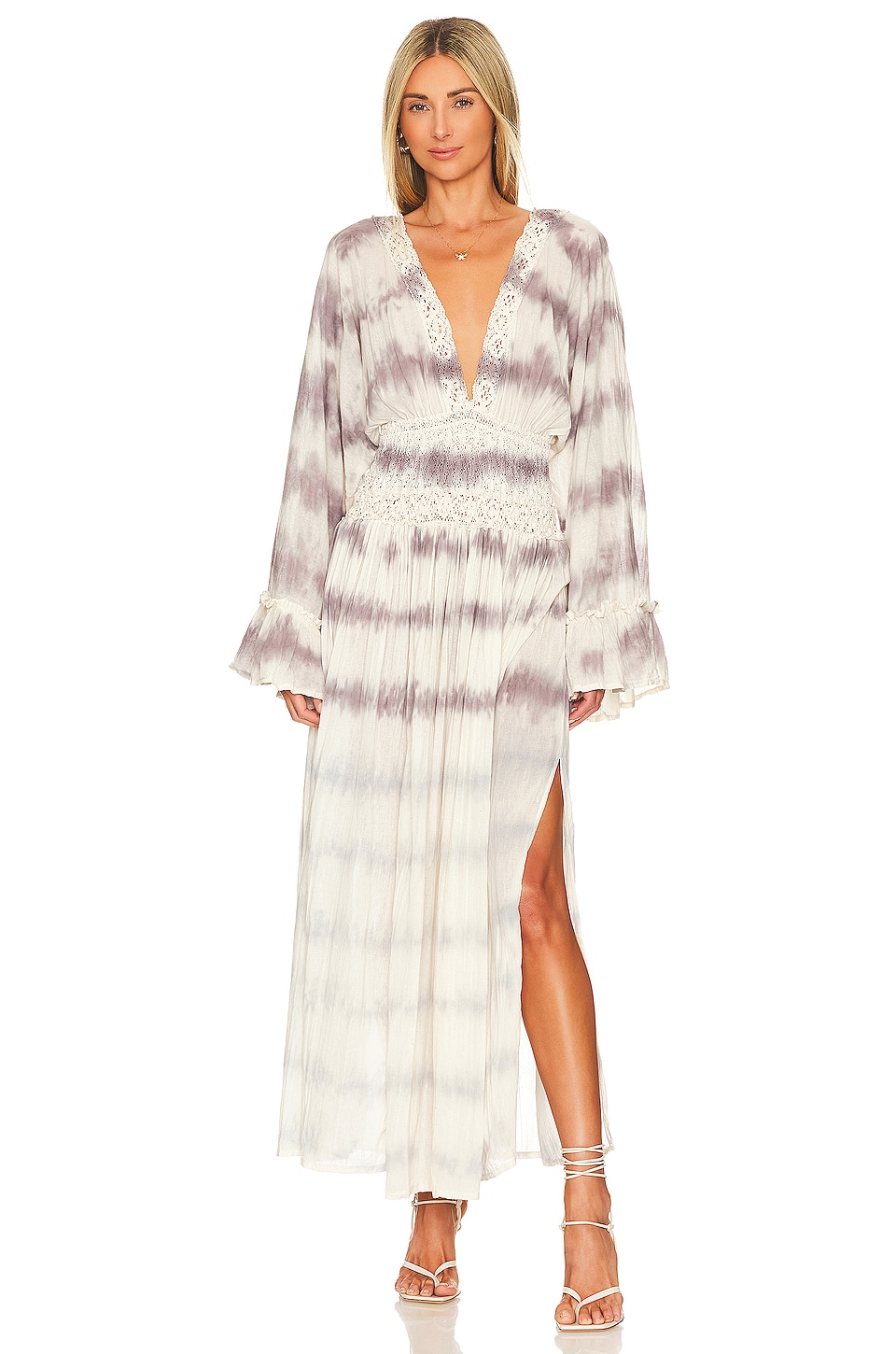 Jen's Pirate Booty Axis Maxi Dress in Storm Haze Grey Tie Dye Jibarita ...