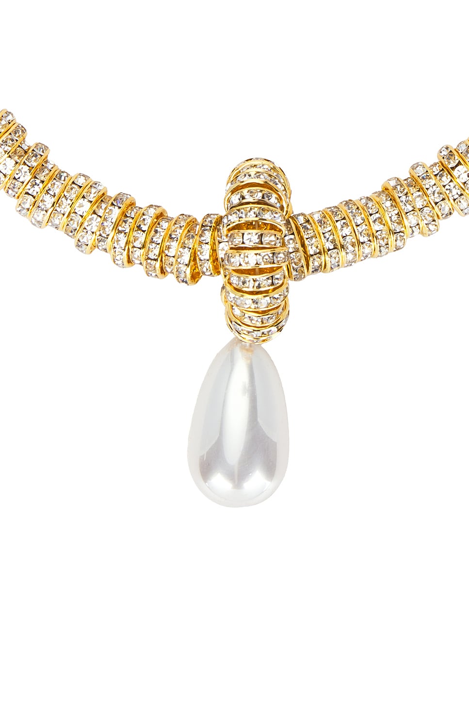 Pearl Drop Gold Necklace