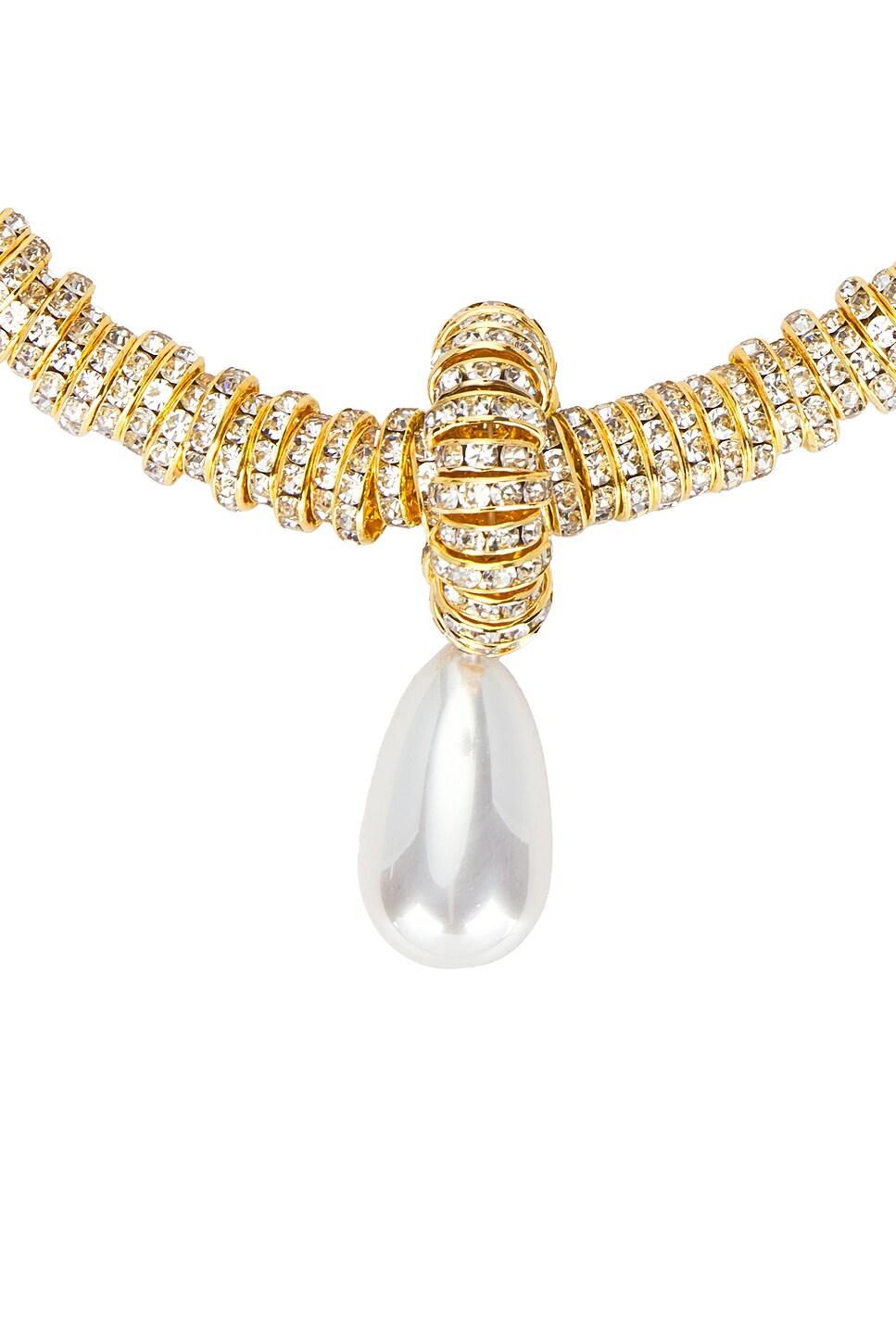 Pearl Drop Gold Necklace