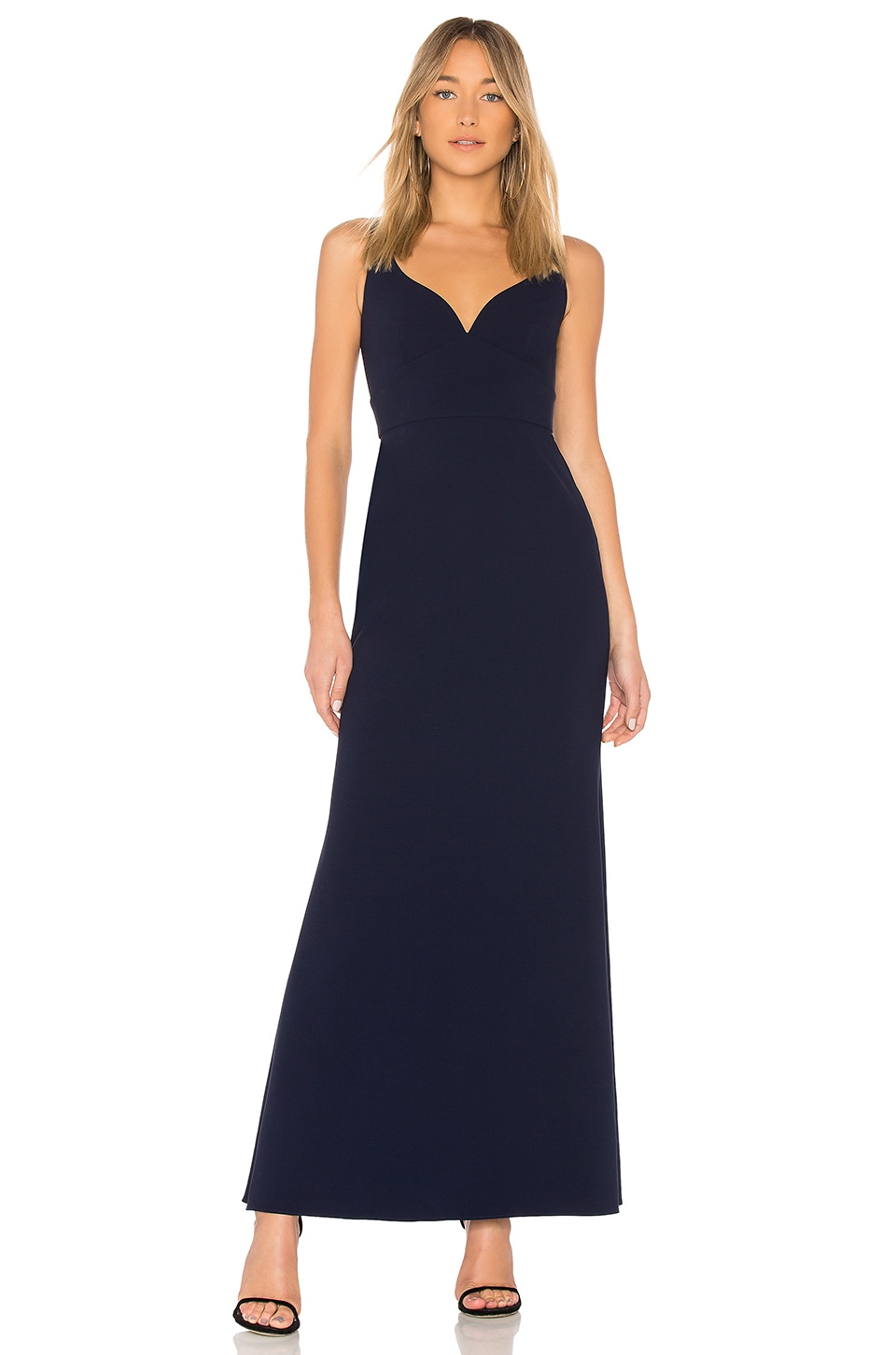 Jill Jill Stuart Sweetheart Neck Gown In Midnight Blue Revolve