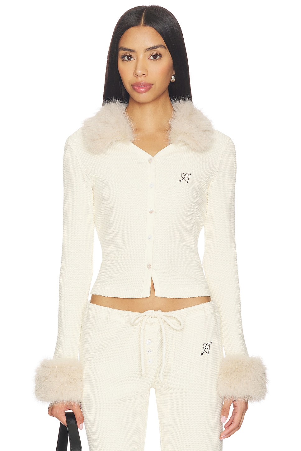 Juliet Johnstone Waffle Knit Cardigan