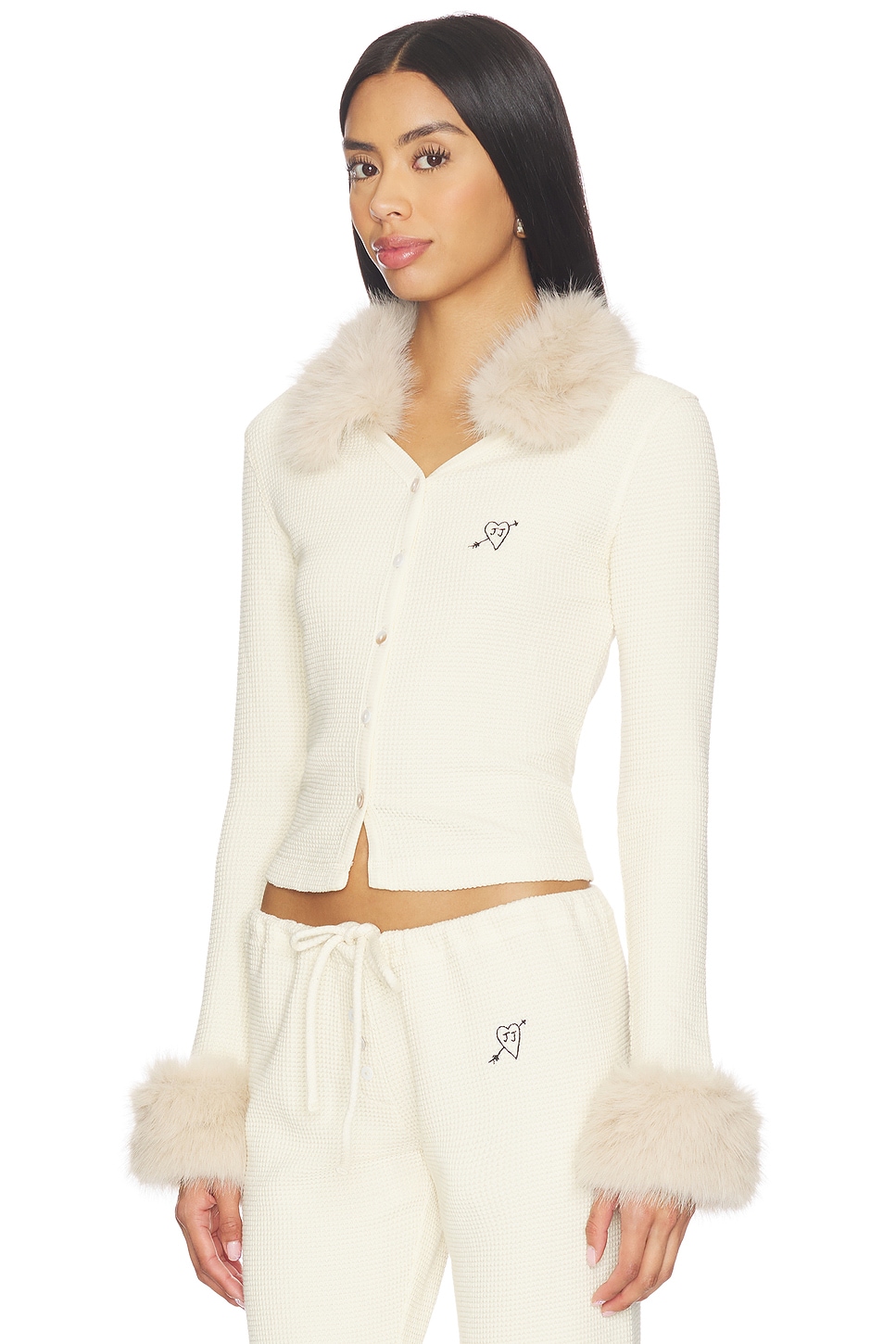 Juliet Johnstone Waffle Knit Cardigan