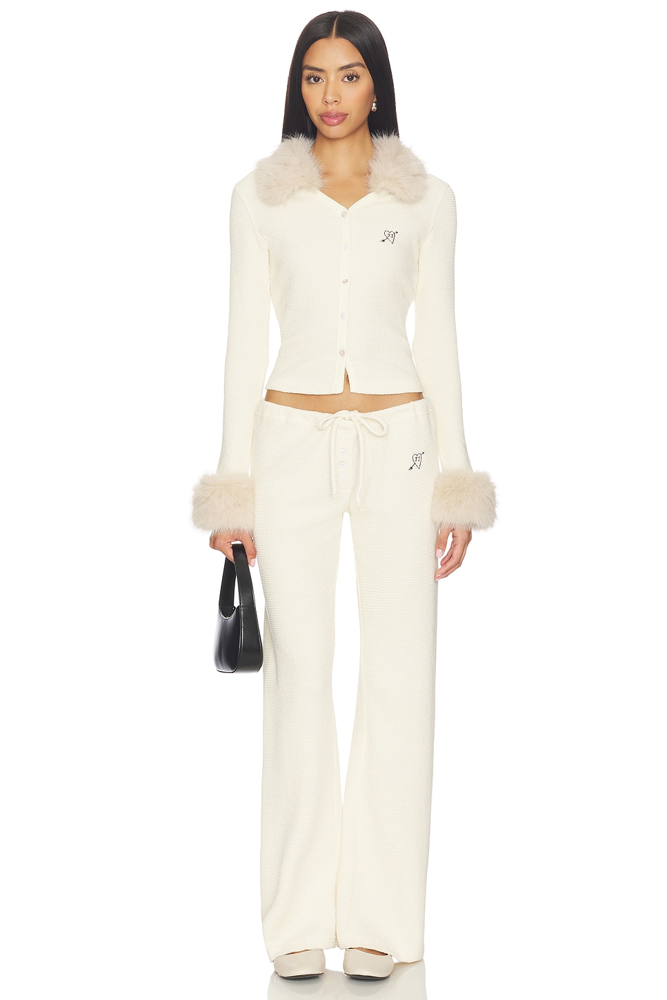 Juliet Johnstone Waffle Knit Cardigan