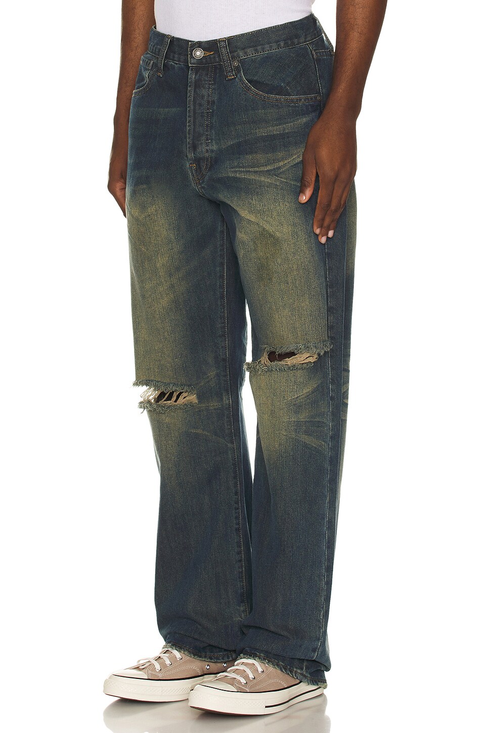 Jaded London デニム - Mid Blue | REVOLVE
