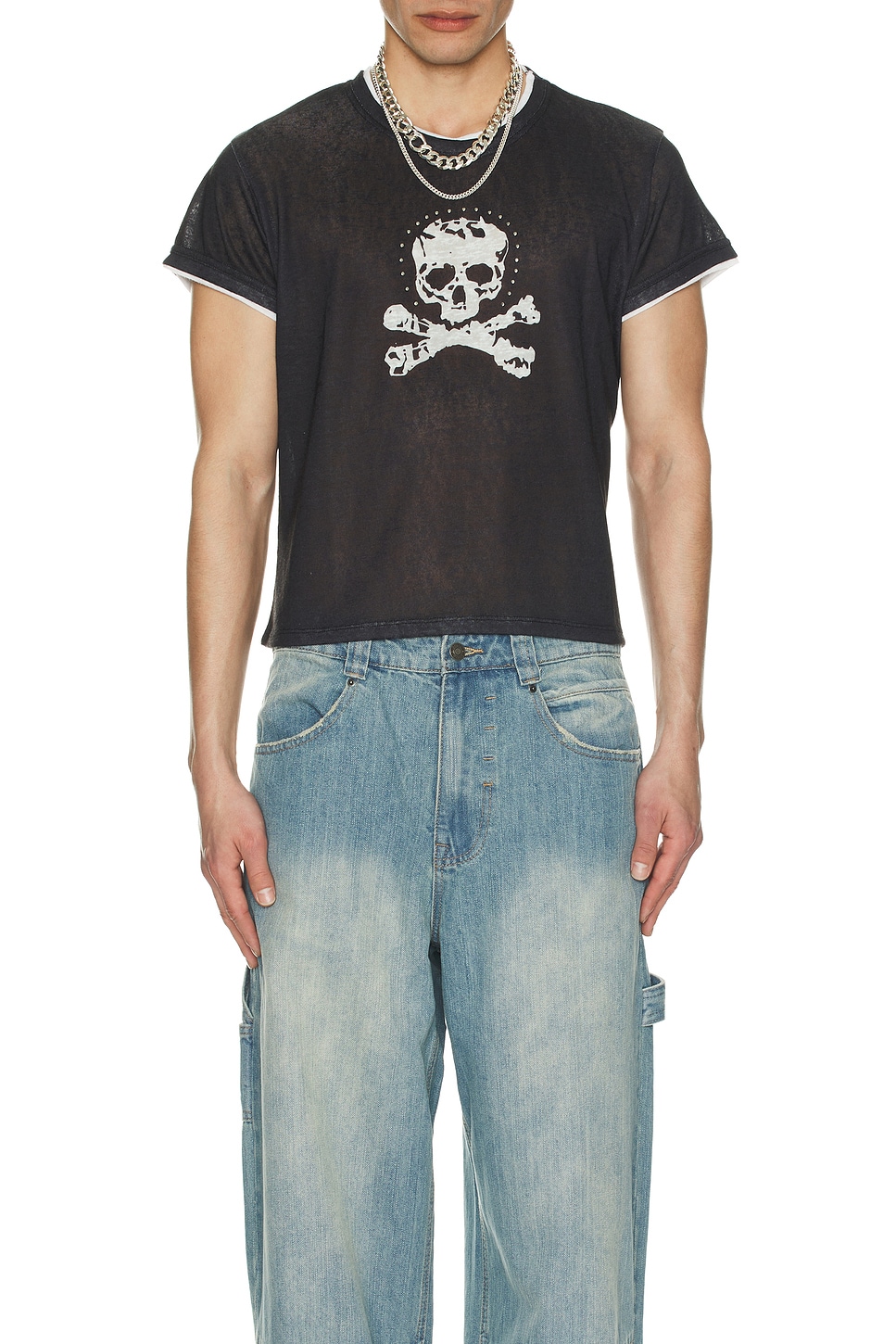 Jaded London Skull Tee in Black | REVOLVE