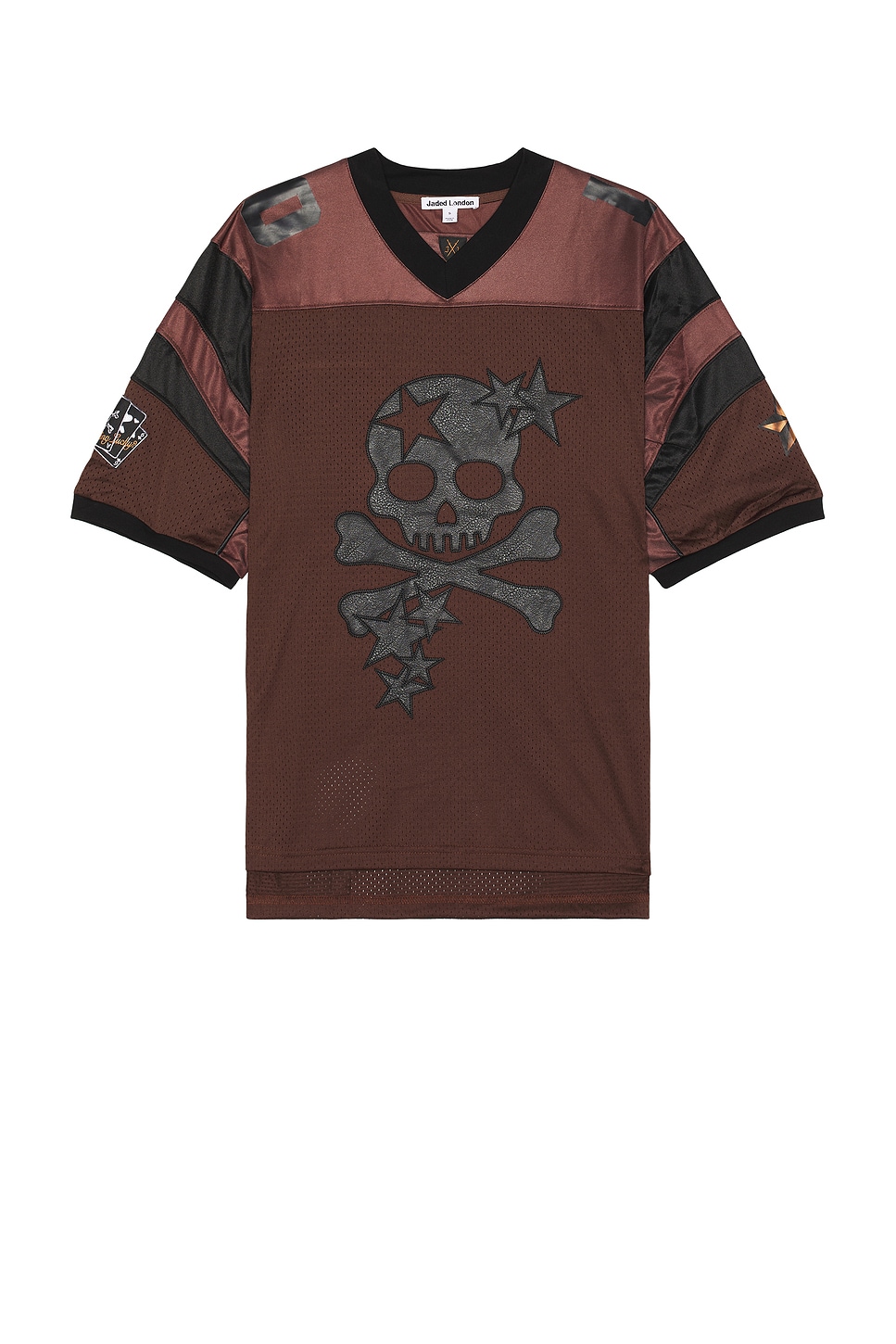 Jaded London Skull Sports Jersey in Brown | REVOLVE