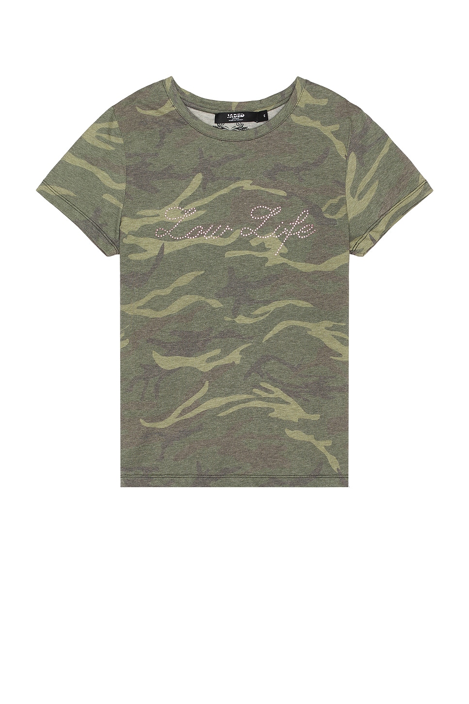 Jaded London Low Life Camo T-Shirt in Green | REVOLVE