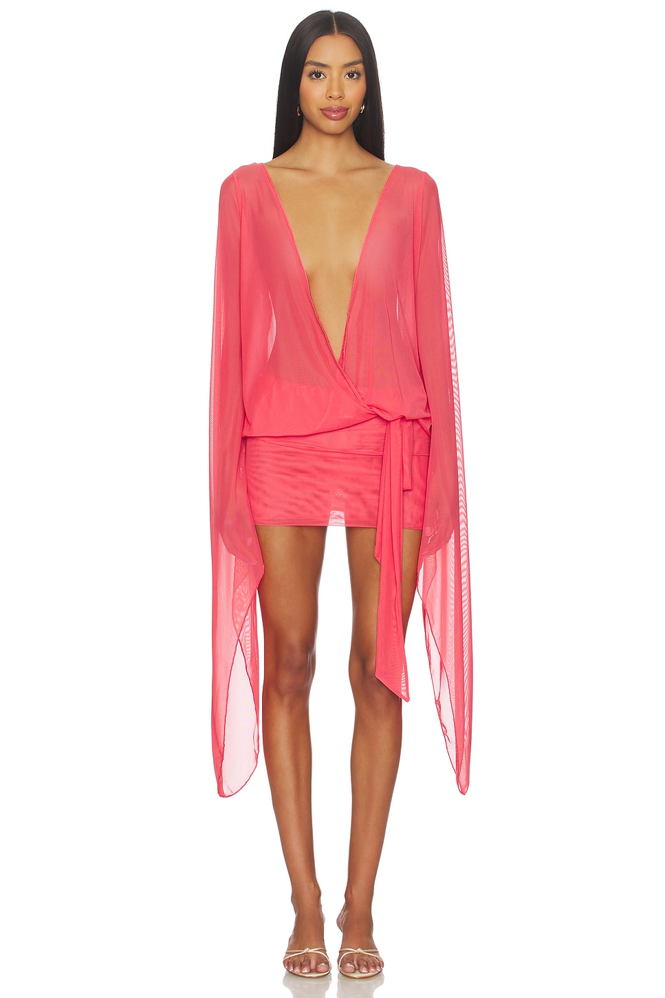 Jaded London Aria Mesh Mini Dress thumbnail