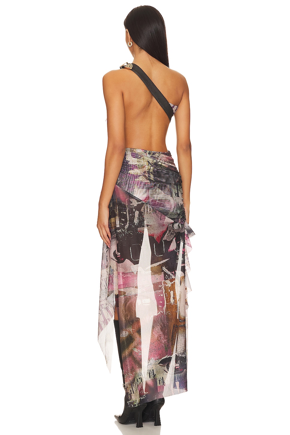 Jaded London Maxi Dress With Western Belt in Multi | REVOLVE