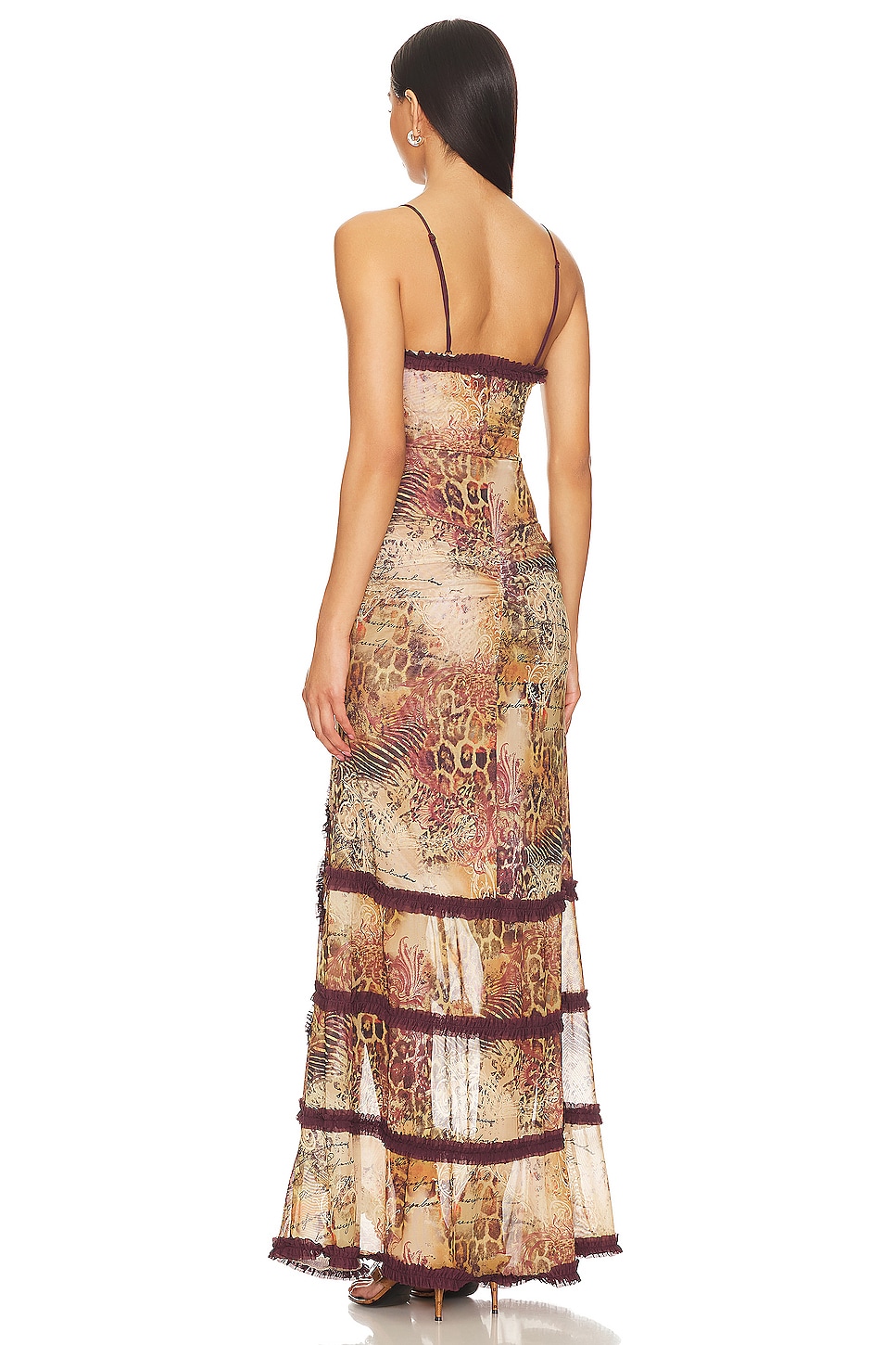 Open Neck Maxi Dress