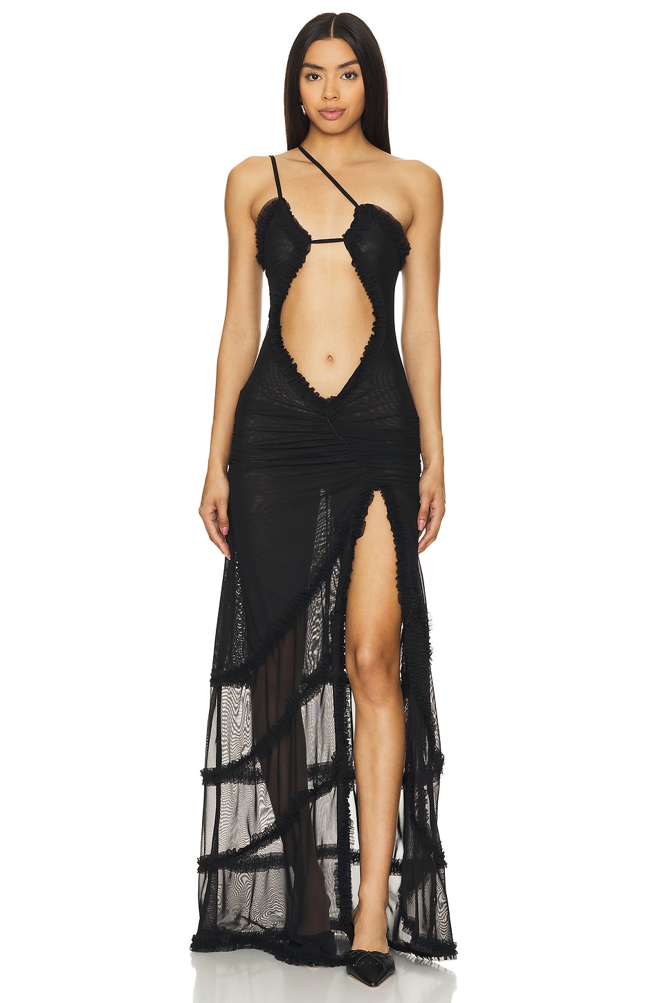 【JADED LONDON】Fatale Maxi Dress（送料込み） Jaded London Black Maxi Fatale Dress in Black | REVOLVE