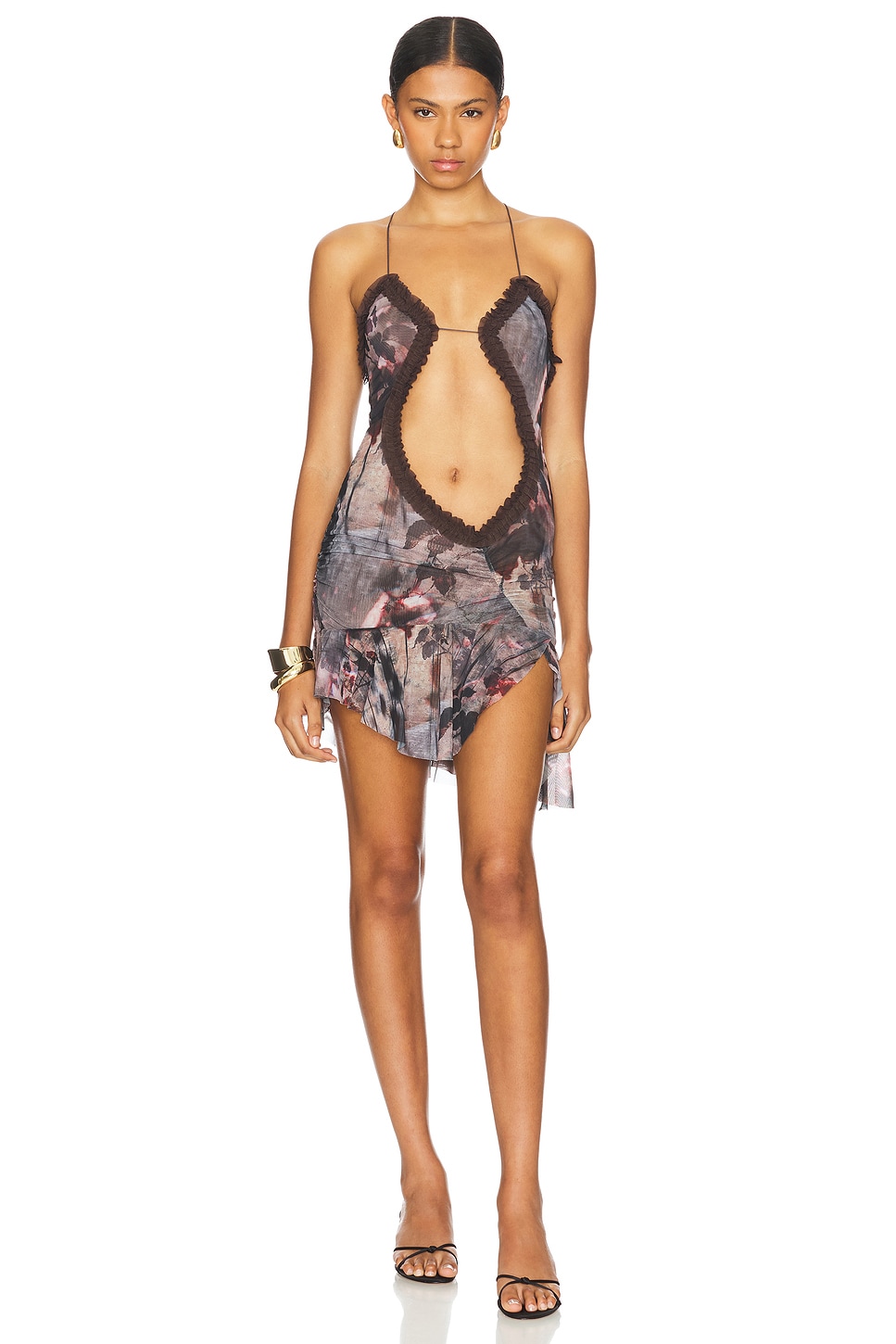 スカート Jaded London Mini dress Jaded London Cindy Mini Dress in Dark Cheetah | REVOLVE