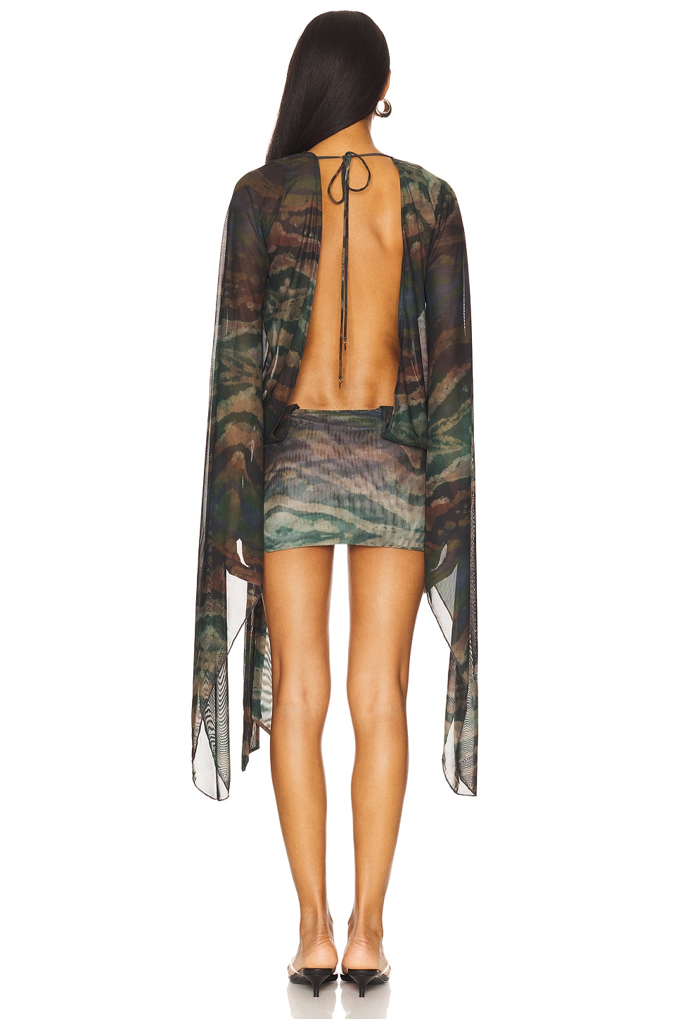 Draped Xxl Sleeve Dress