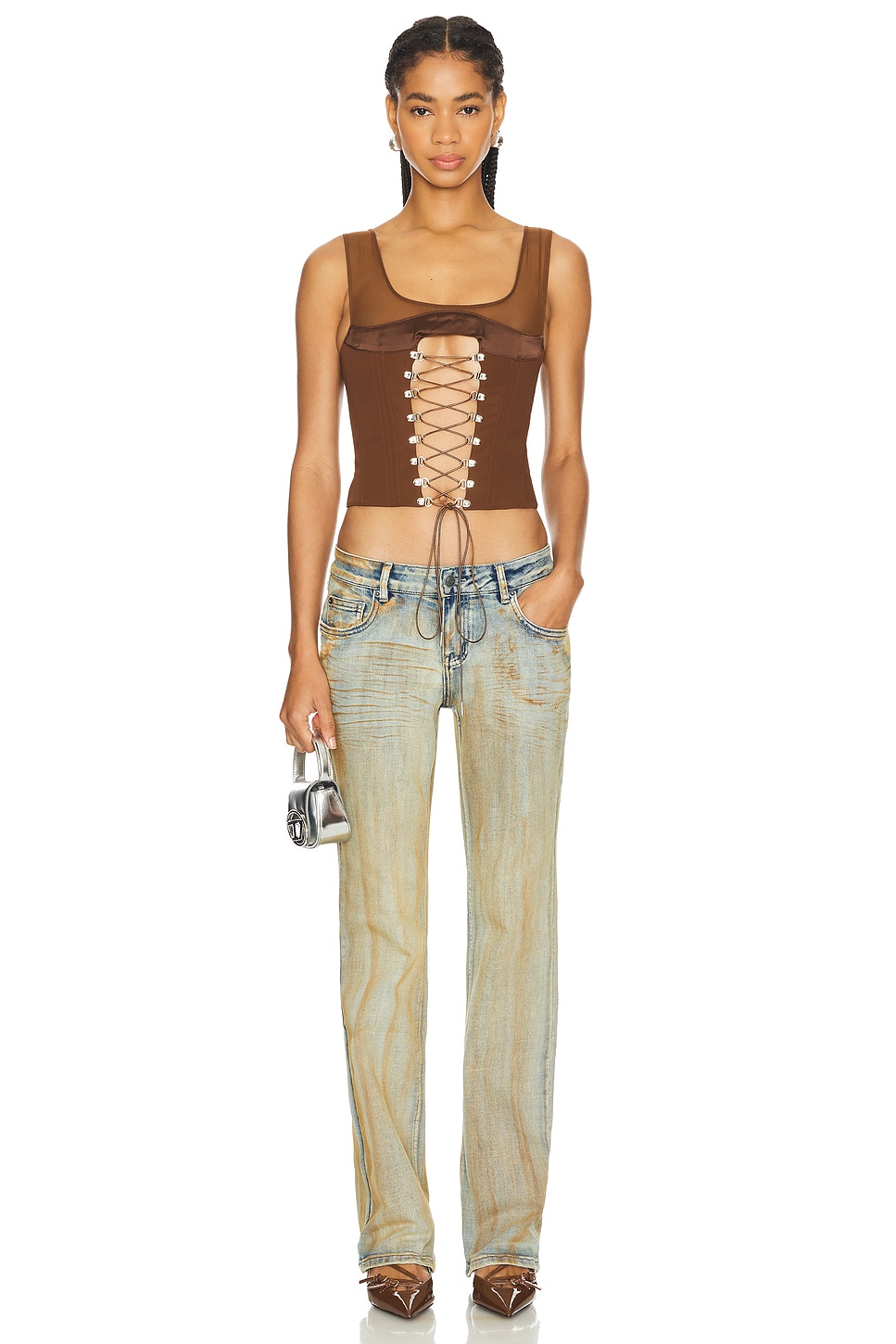 Jaded London Cooper Bootcut Jeans in Dirty Wash | REVOLVE