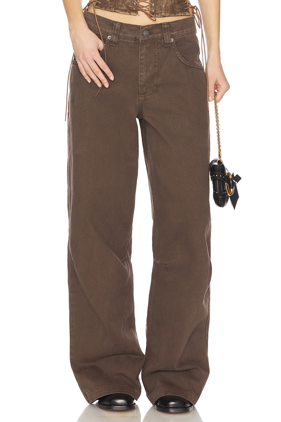 Jaded London COLOSSUS ワイドレッグ - Chocolate Brown | REVOLVE