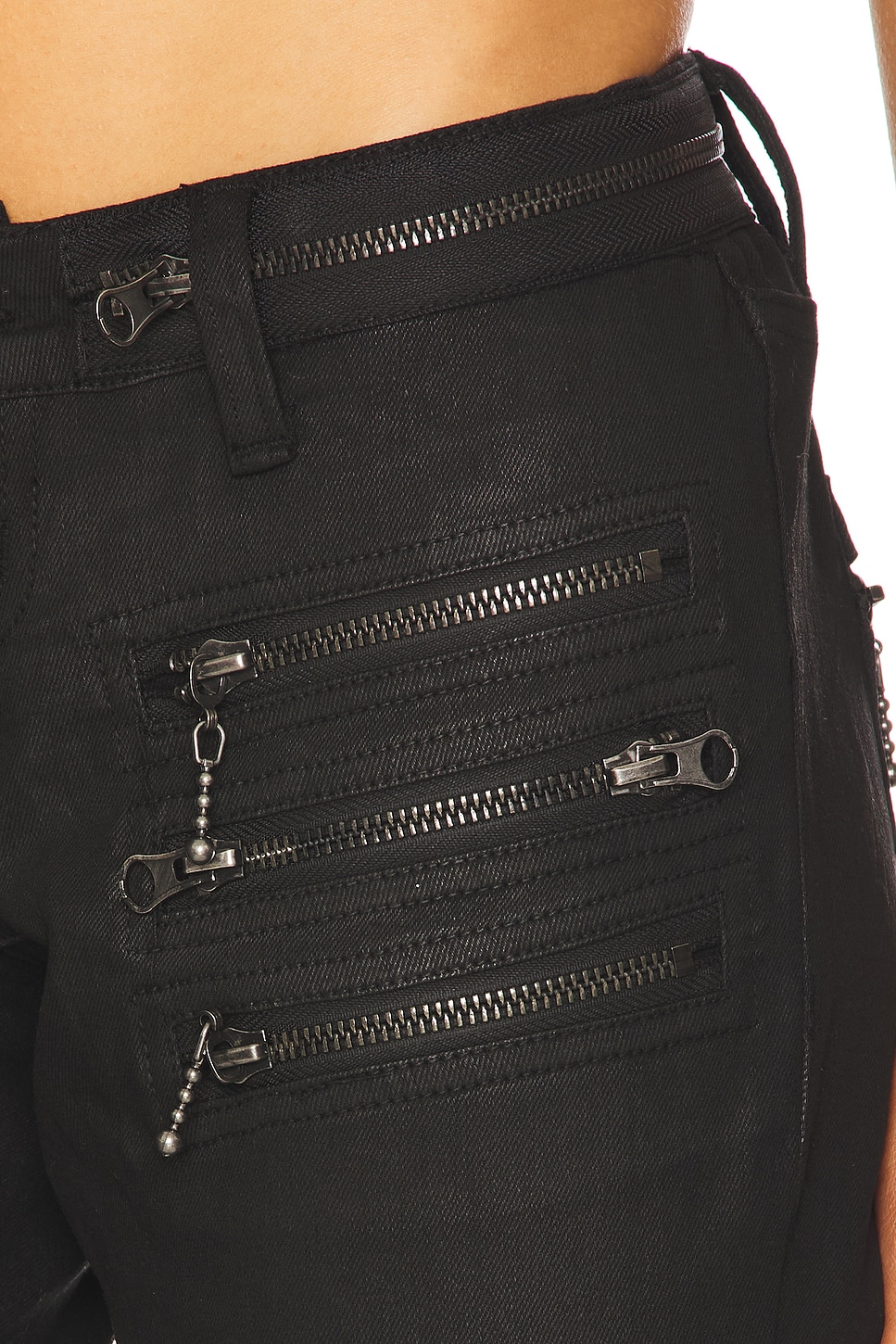 Jaded London - Coated Zip Skinny Jean | Plush