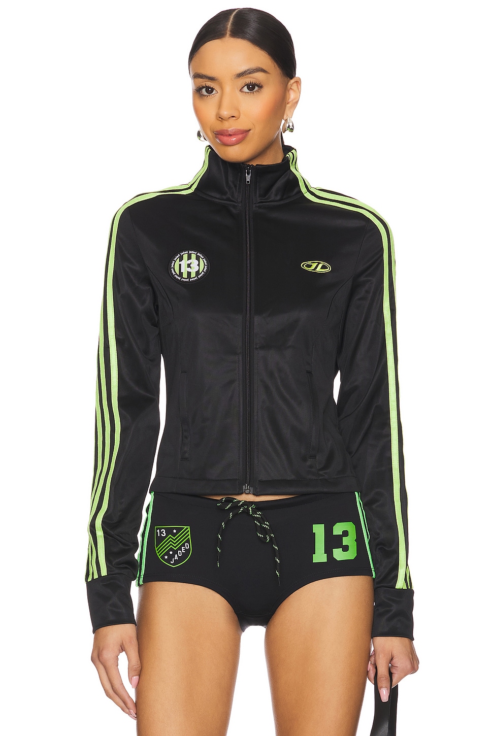 Sporty Neon Track Top