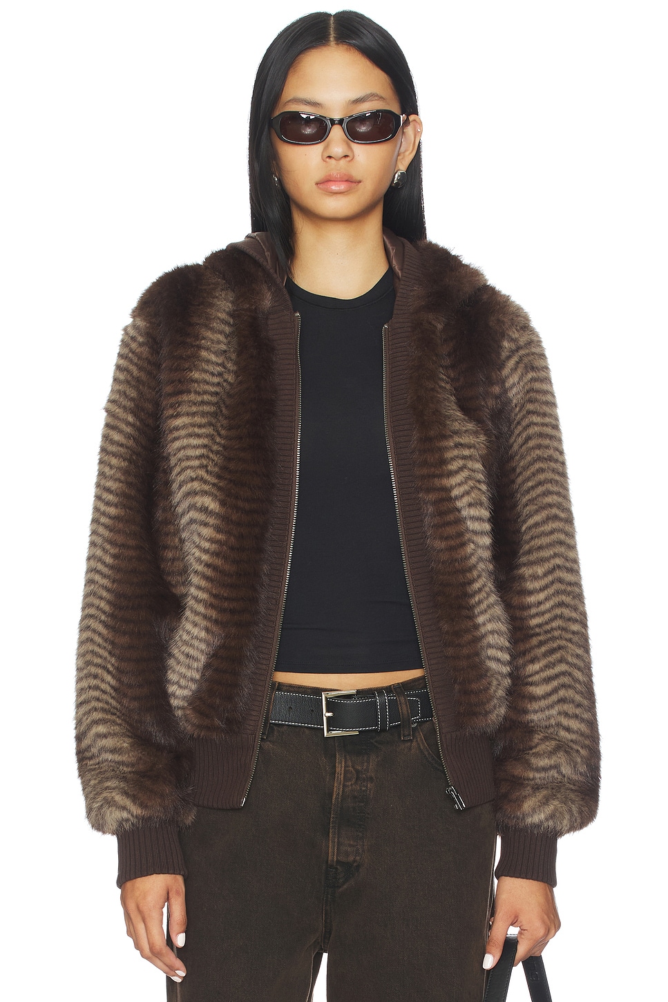 Bear Faux Fur Jacket - thumbnail 3