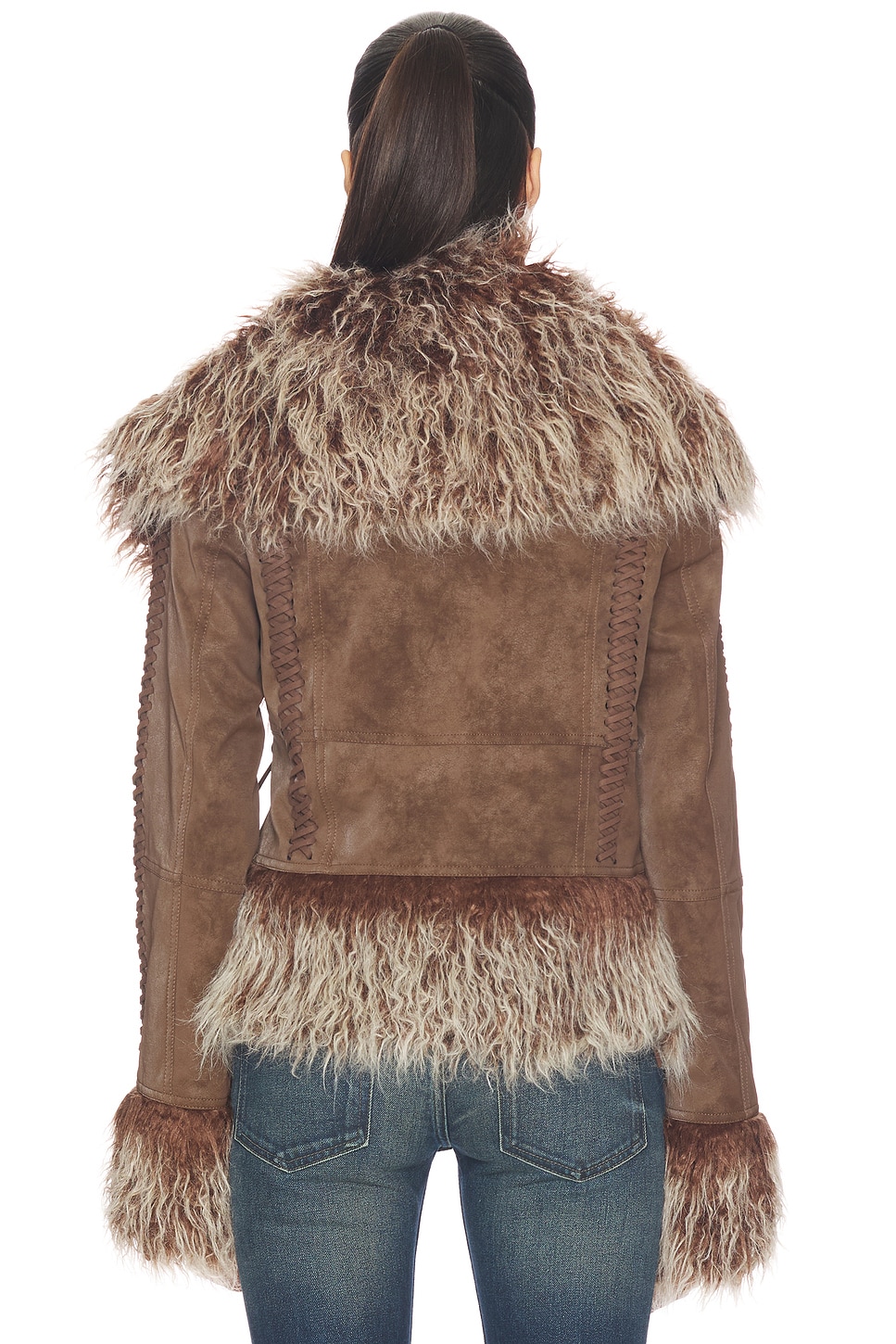 Jaded London - Mongolian Faux Fur Jacket | Plush