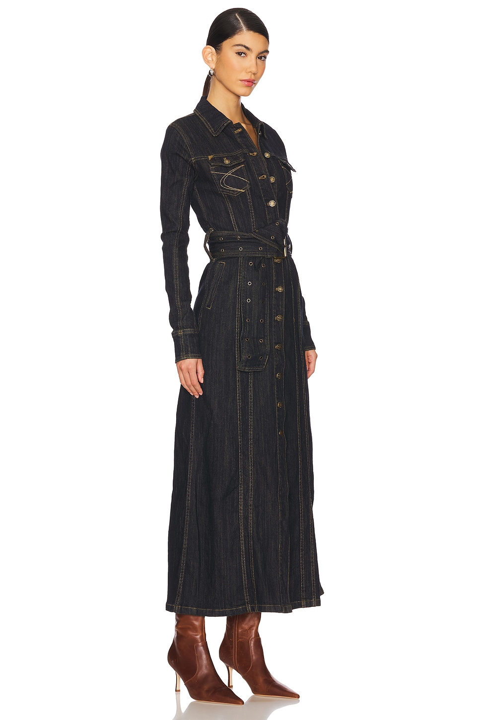Jaded London X-long Fitted Denim Jacket