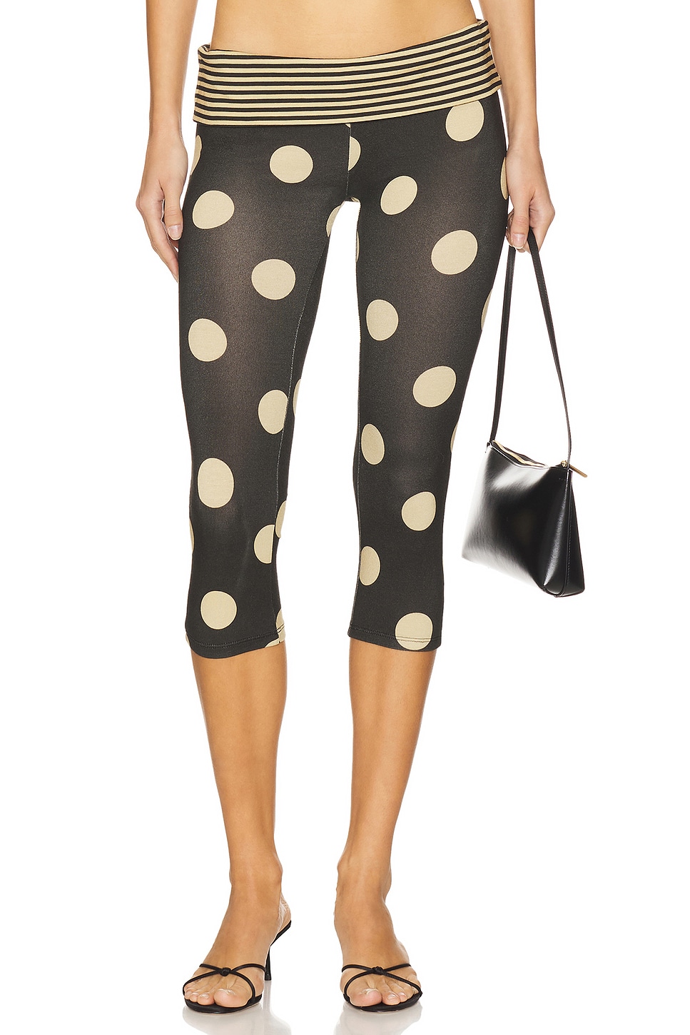 Foldover Waist Capri