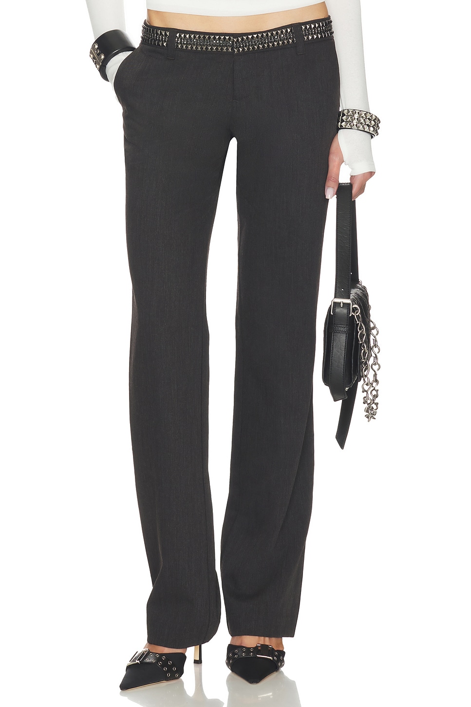 Tailored Trouser With Waistband Detail - thumbnail 2
