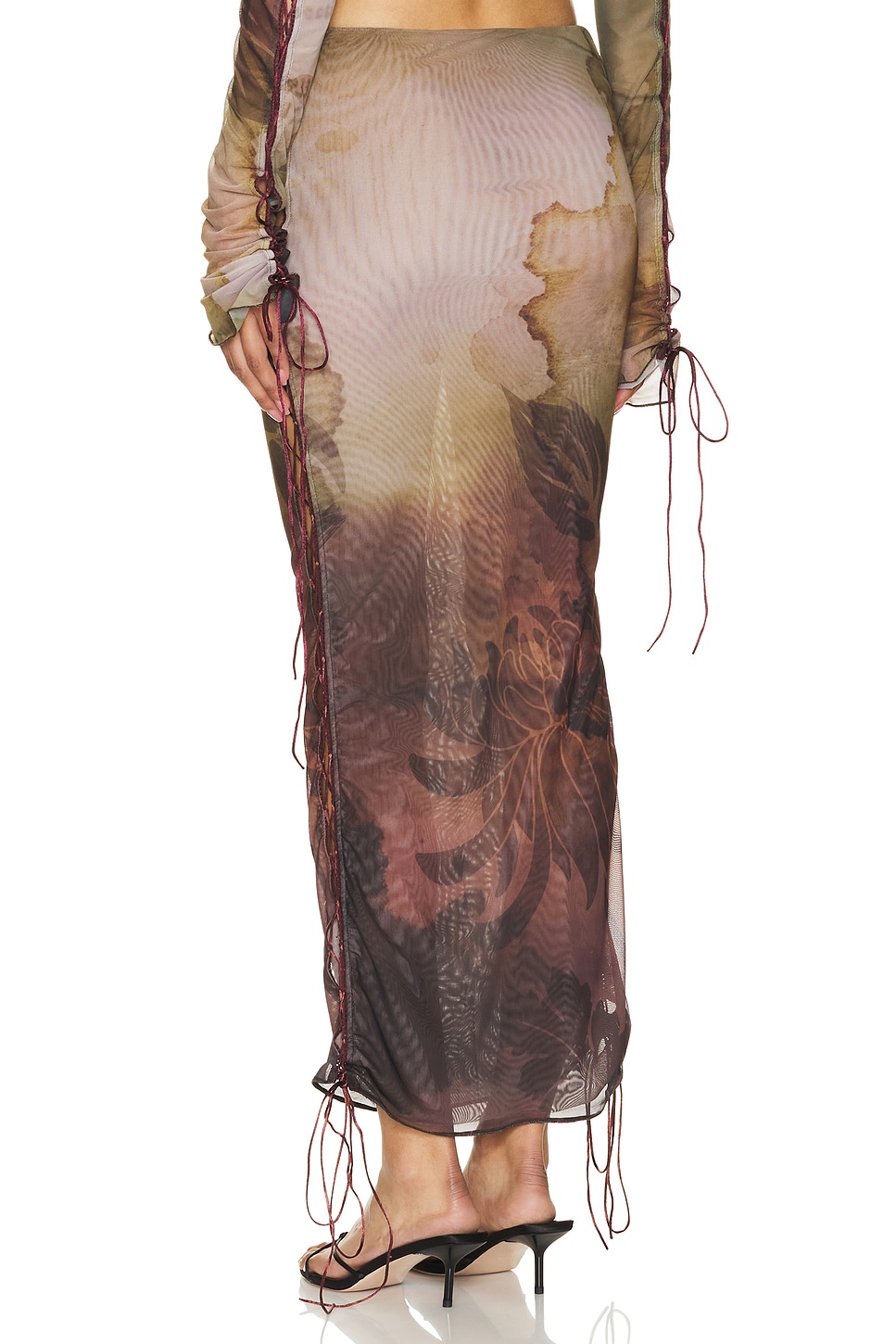 ROCK LACE UP PRINTED MAXI