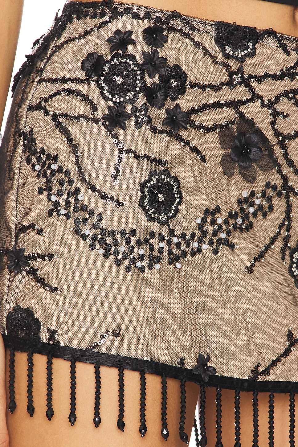 Beaded Mini Skirt