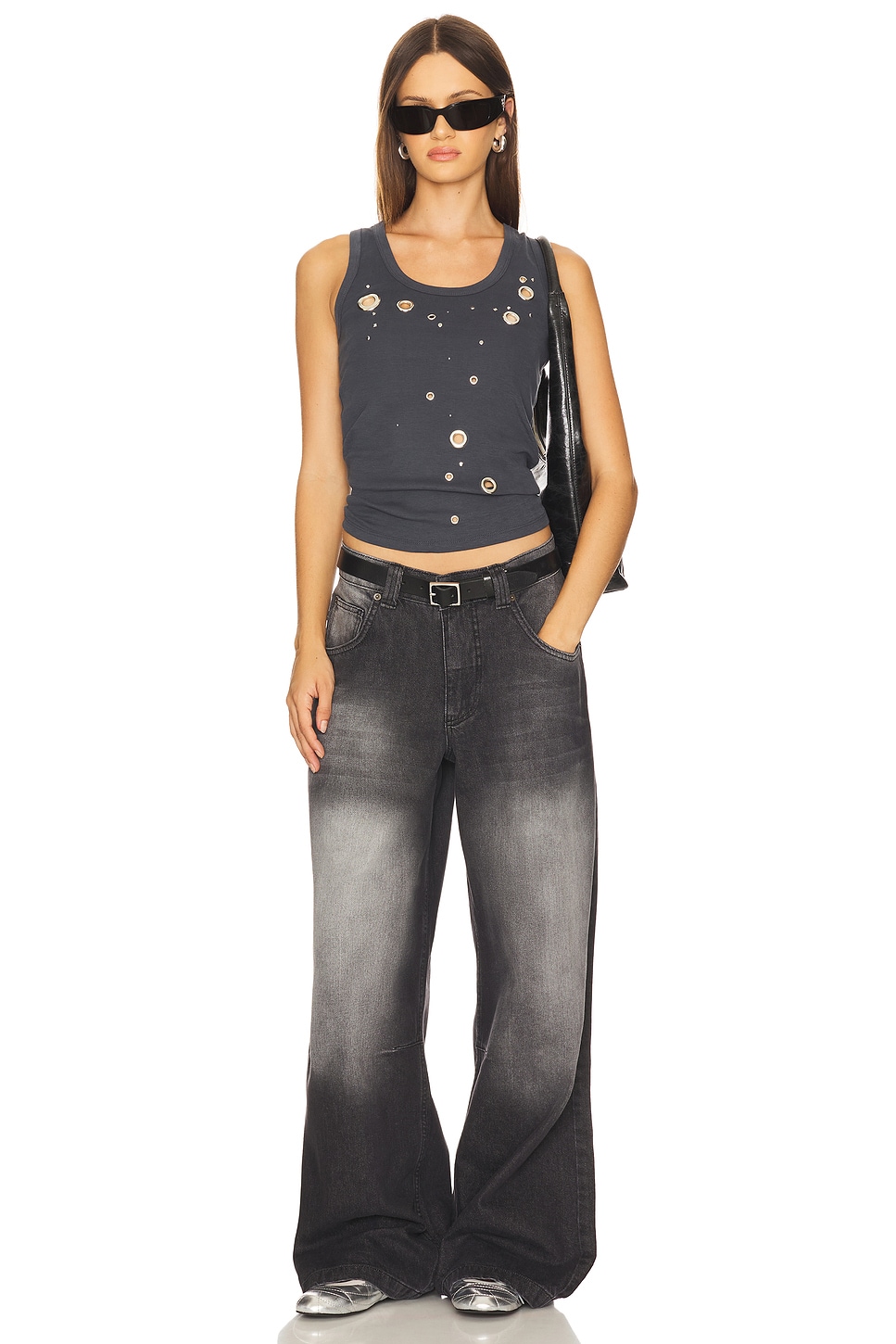 Eyelet Studded Tank