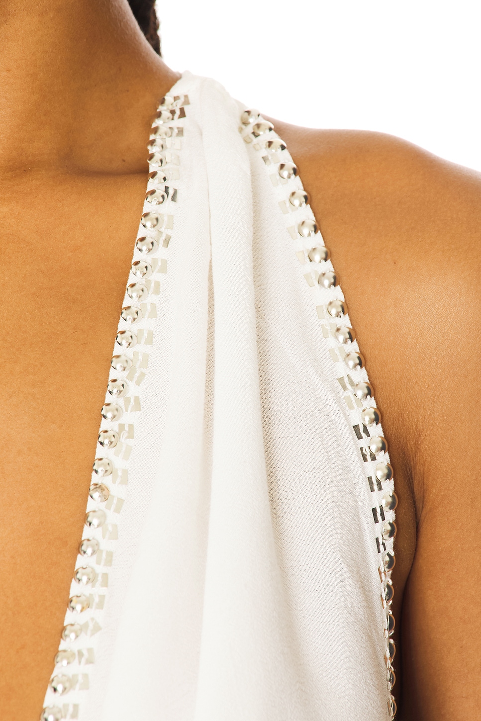 Tatiana Backless Studded Top